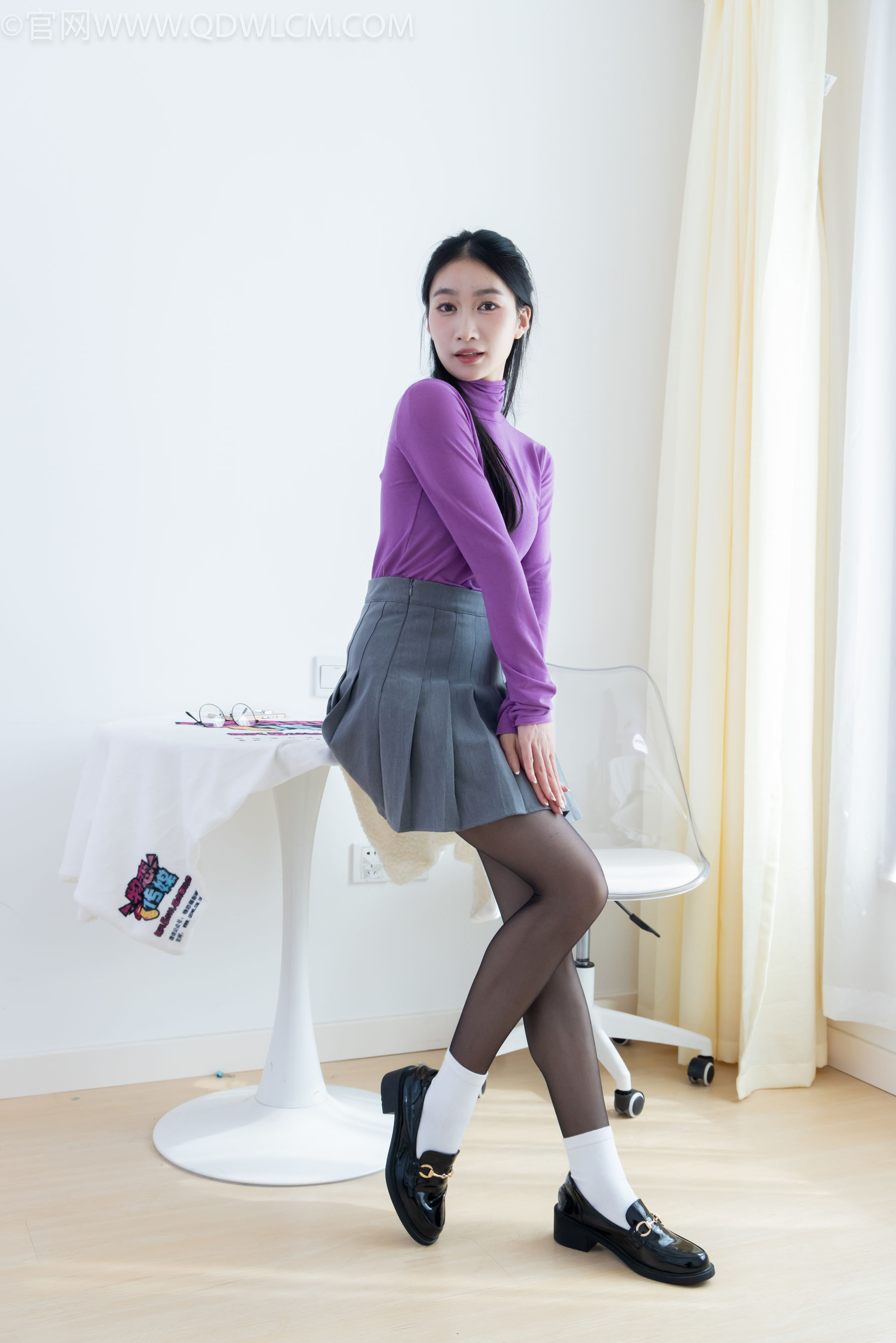 View - 物恋传媒 - Chiness Model  No.2146 小影 -紫色韵味 - 图库库