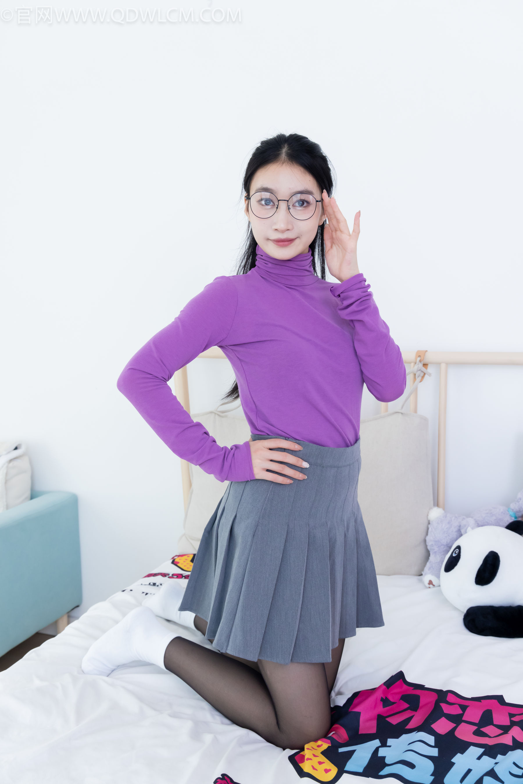 View - 物恋传媒 - Chiness Model  No.2146 小影 -紫色韵味 - 图库库