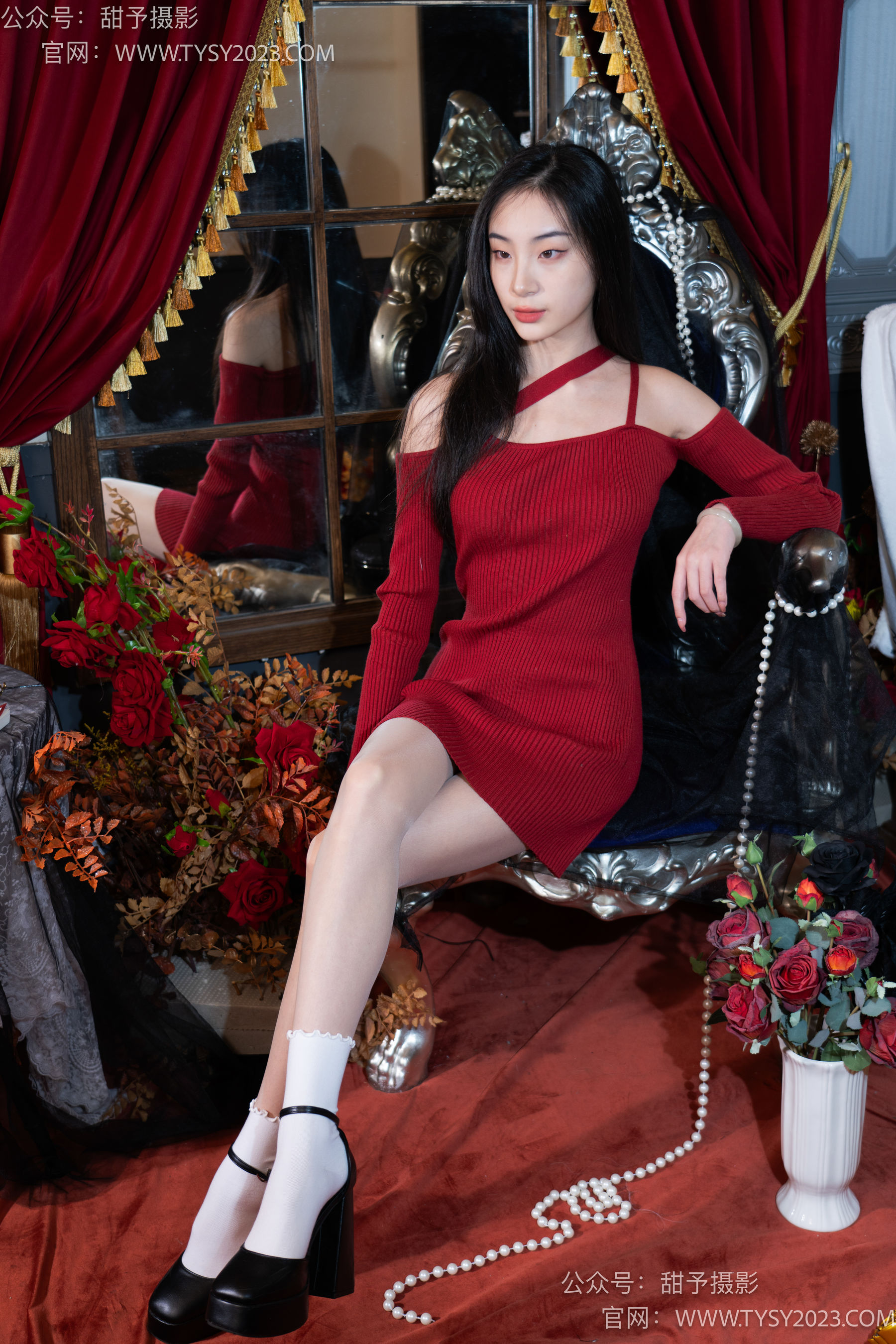 Gallery - 甜予摄影 No.090 小狸 -高跟鞋、白棉袜、肉丝（脚尖加固款） - 图库库