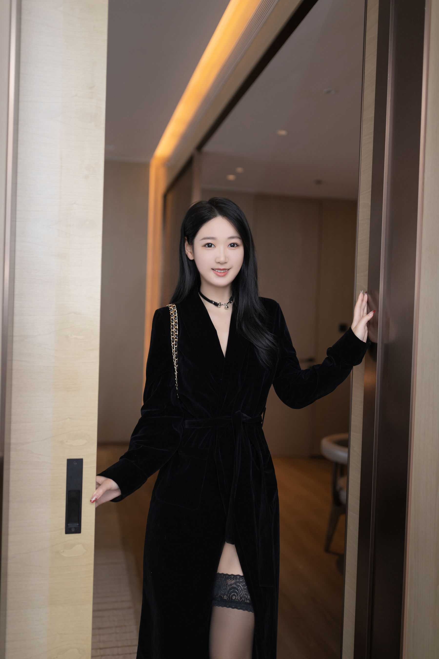 唐安琪 黑色薄纱写真/(90P)