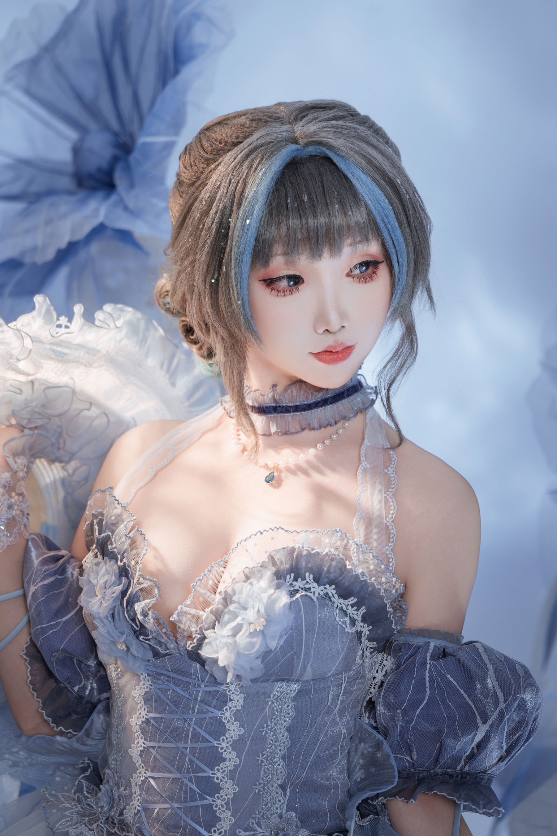 可爱人气Coser 面饼仙儿 - 碧蓝航线 柴郡礼服/(21P)