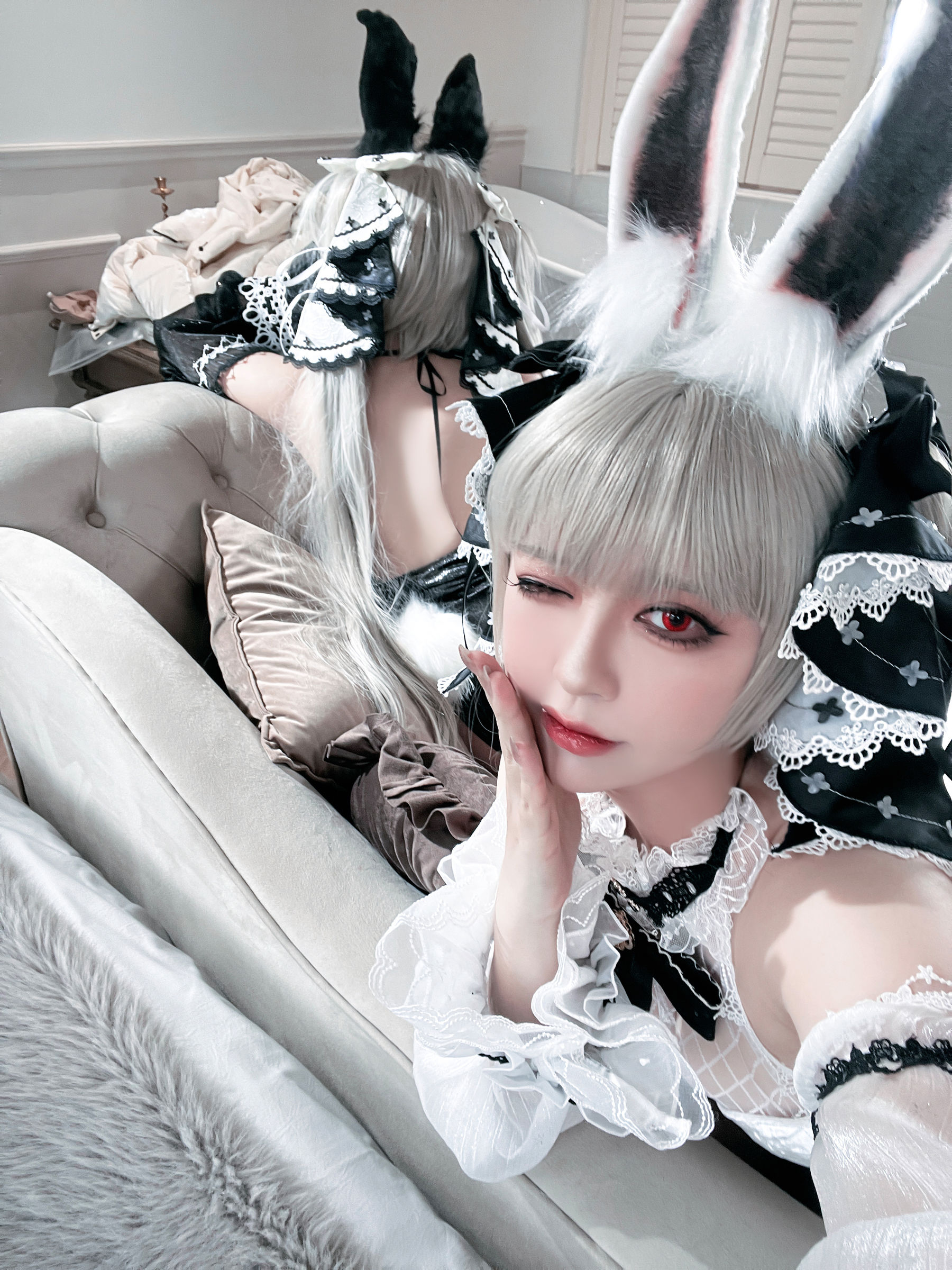 可爱人气Coser 面饼仙儿&半半子 - 碧蓝航线 可畏兔兔/(57P)