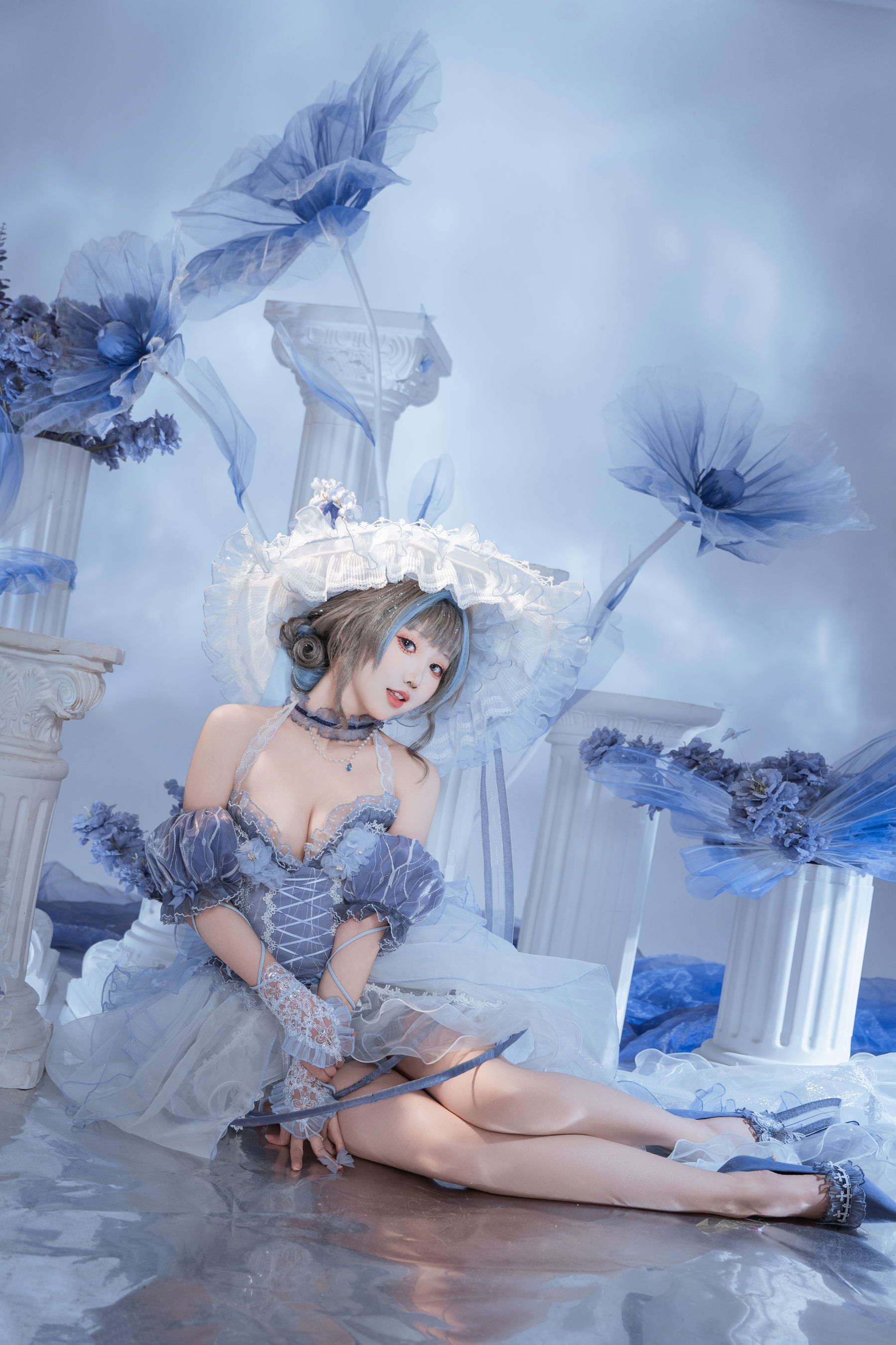 可爱人气Coser 面饼仙儿 - 碧蓝航线 柴郡礼服/(21P)