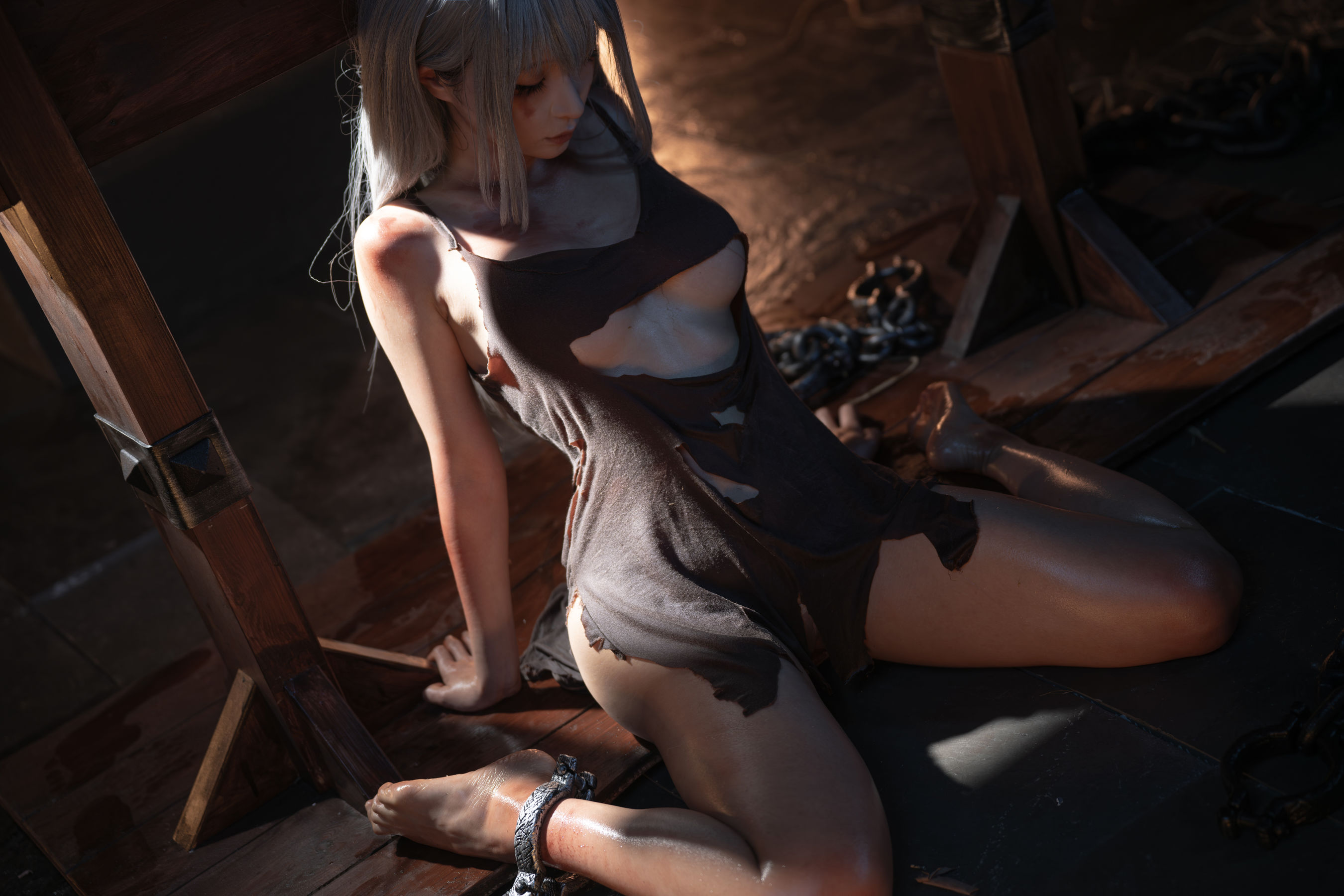 动漫博主蠢沫沫 - 奴隶少女希尔薇/(83P)