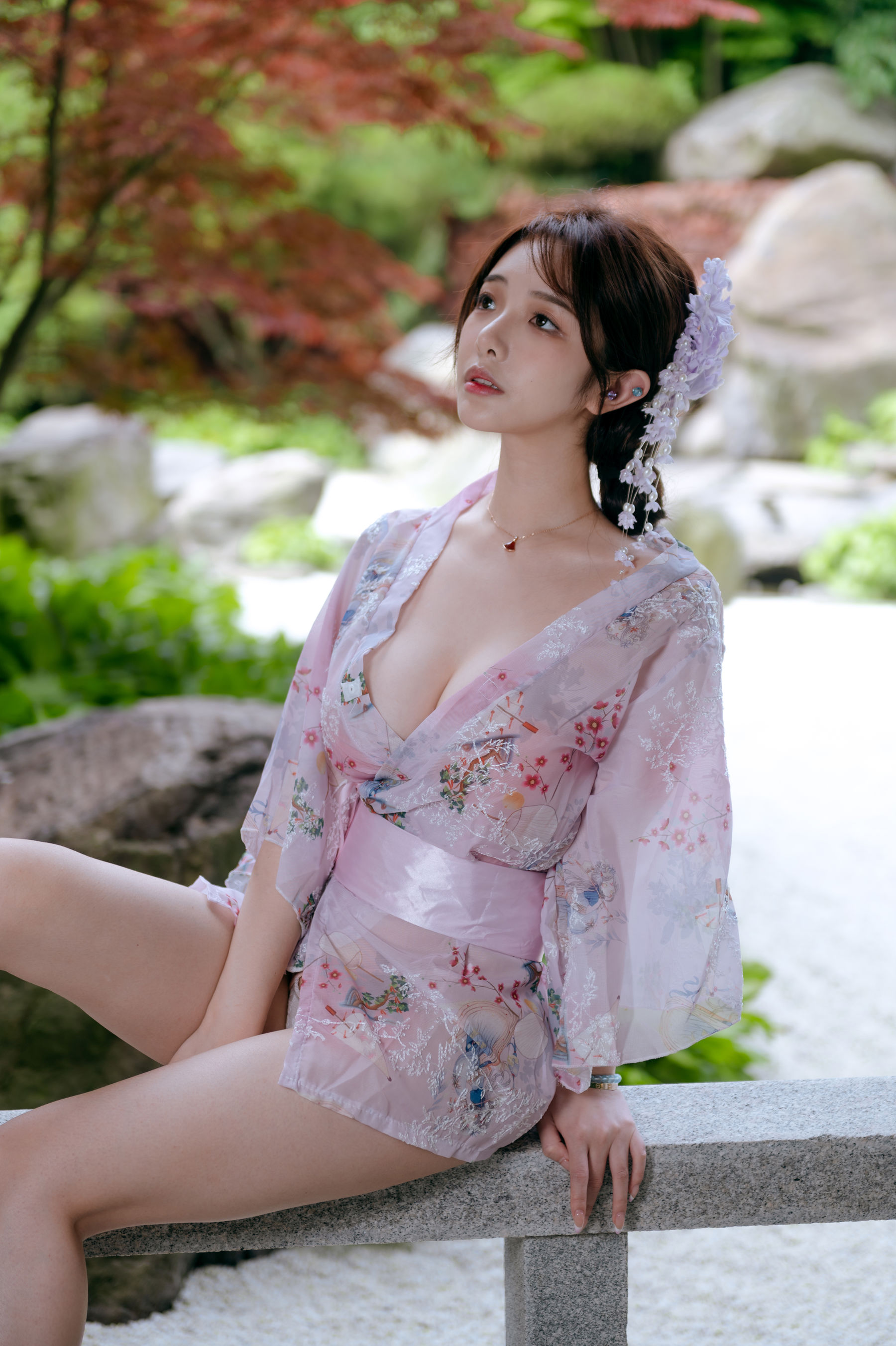 动漫博主雯妹 - 和风庭院/(68P)