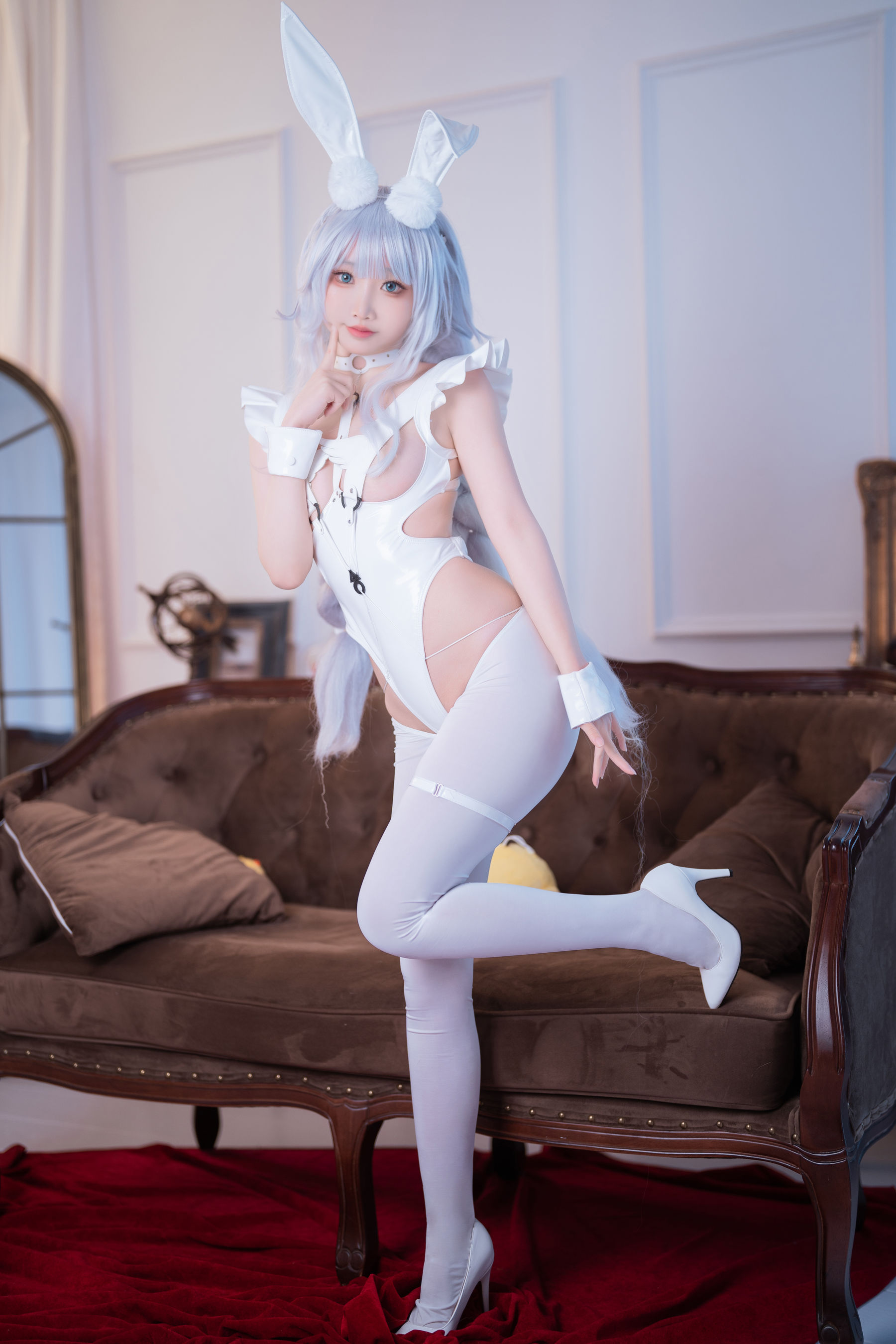 可爱人气Coser 面饼仙儿 - 碧蓝航线 恶毒兔女郎/(16P)