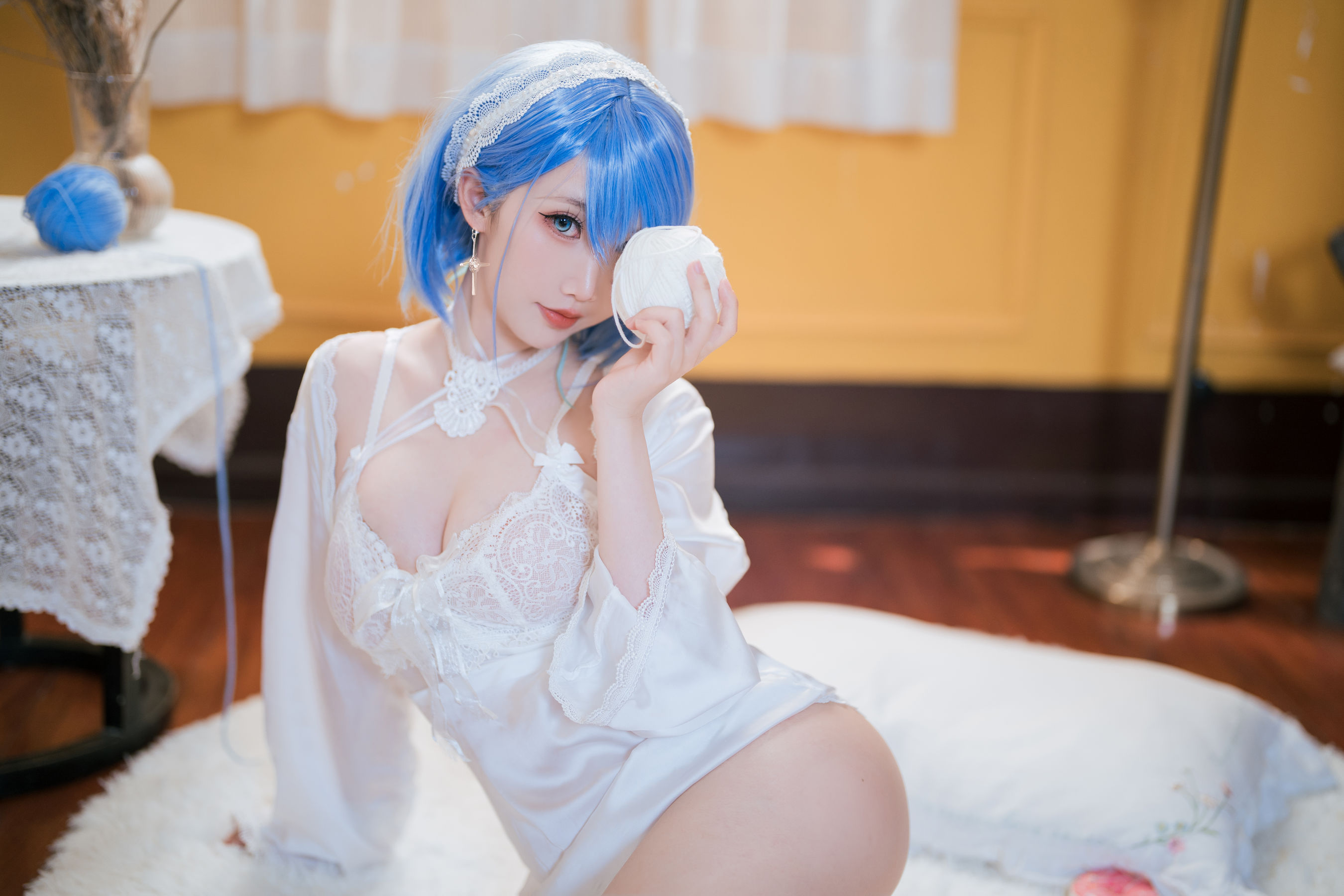 可爱人气Coser 面饼仙儿 - 碧蓝航线 恰巴耶夫睡衣/(43P)