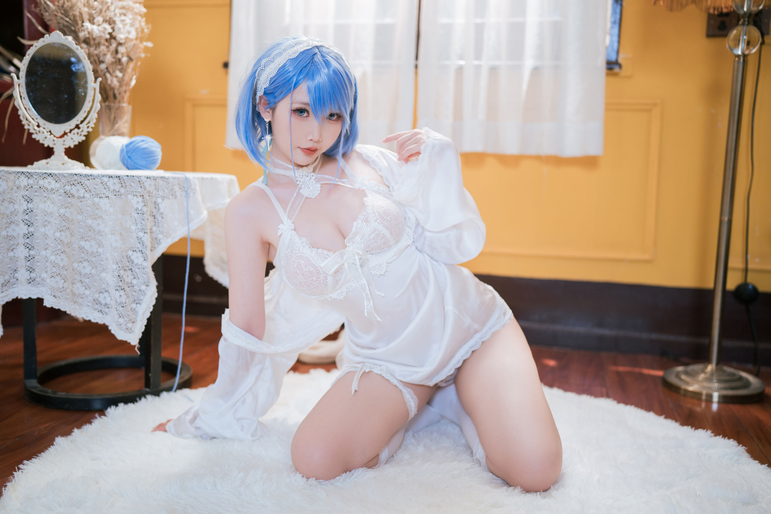 可爱人气Coser 面饼仙儿 - 碧蓝航线 恰巴耶夫睡衣/(43P)