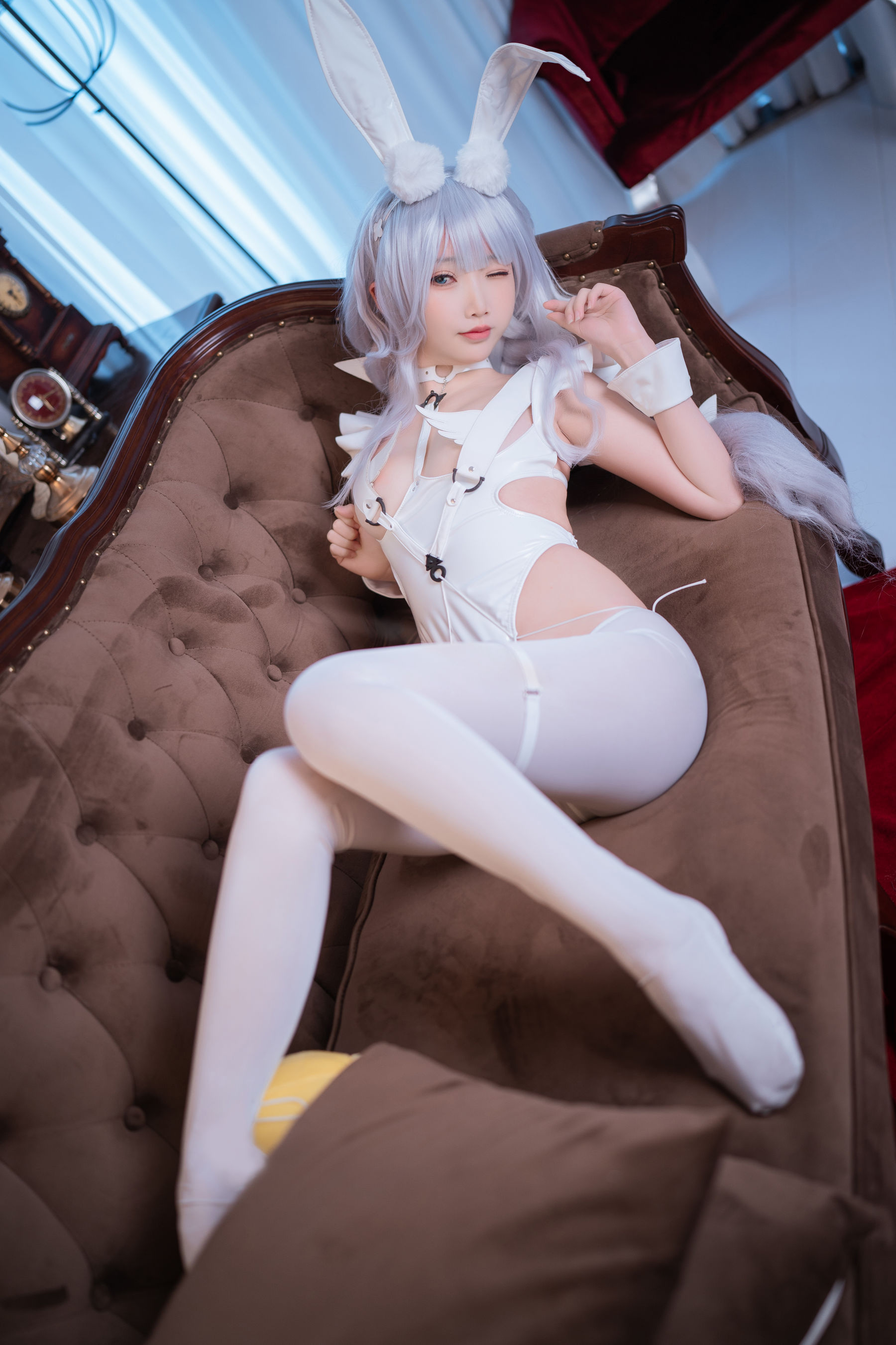 可爱人气Coser 面饼仙儿 - 碧蓝航线 恶毒兔女郎/(16P)