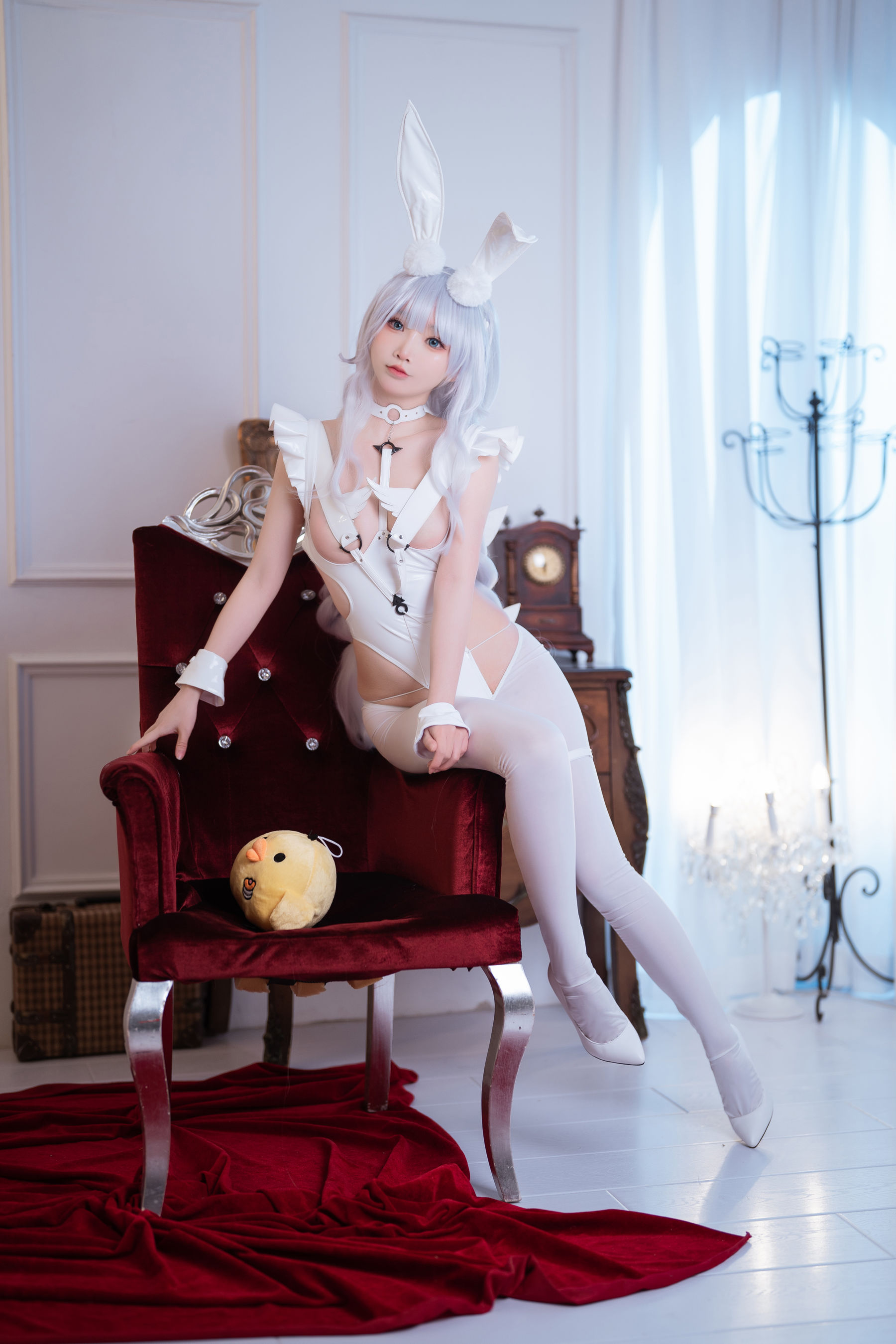 可爱人气Coser 面饼仙儿 - 碧蓝航线 恶毒兔女郎/(16P)