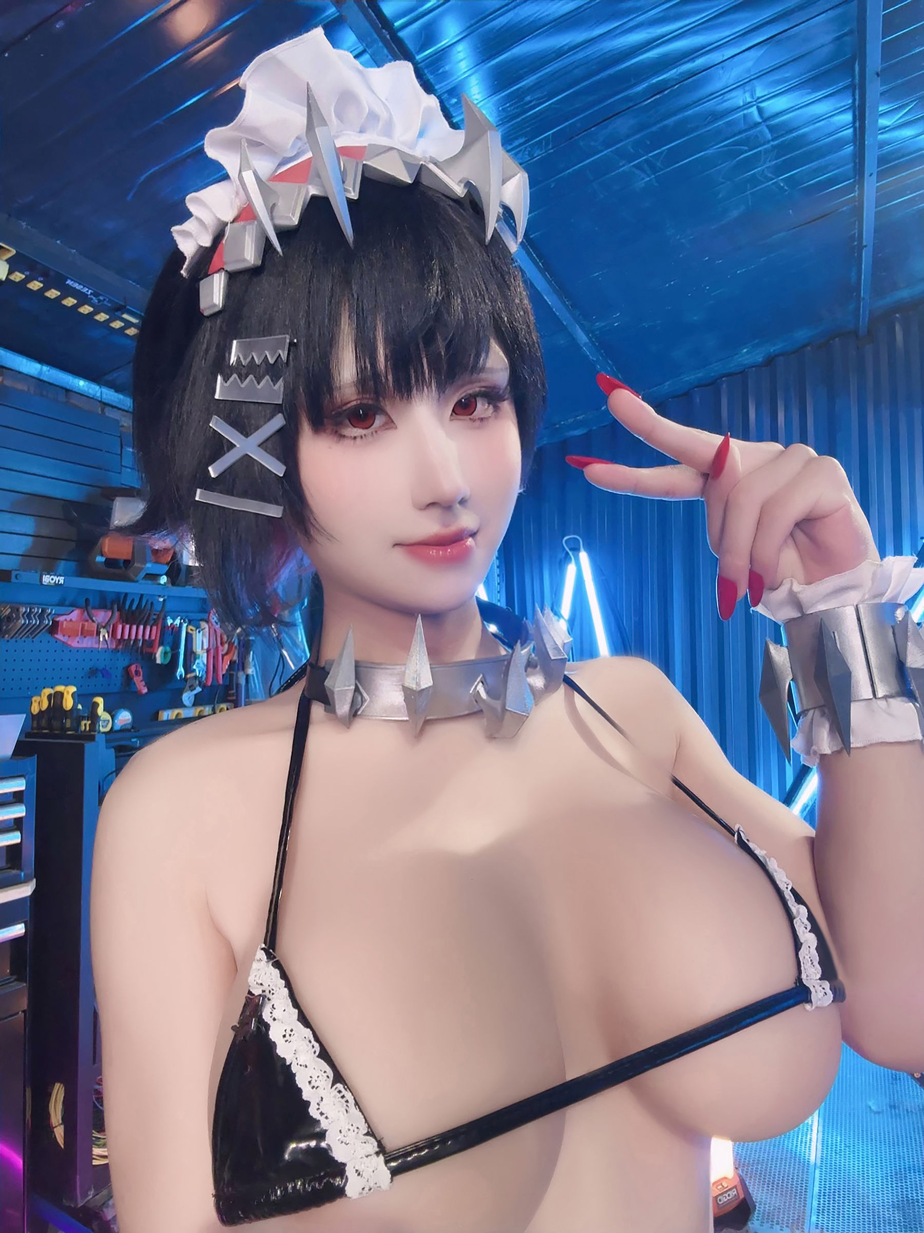 动漫博主桜满三时 - 绝区零 艾莲乔 女仆比基尼/(21P)