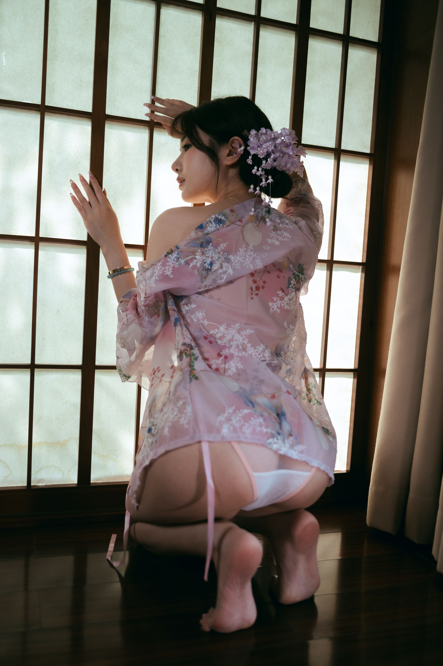 动漫博主雯妹 - 和风庭院/(68P)