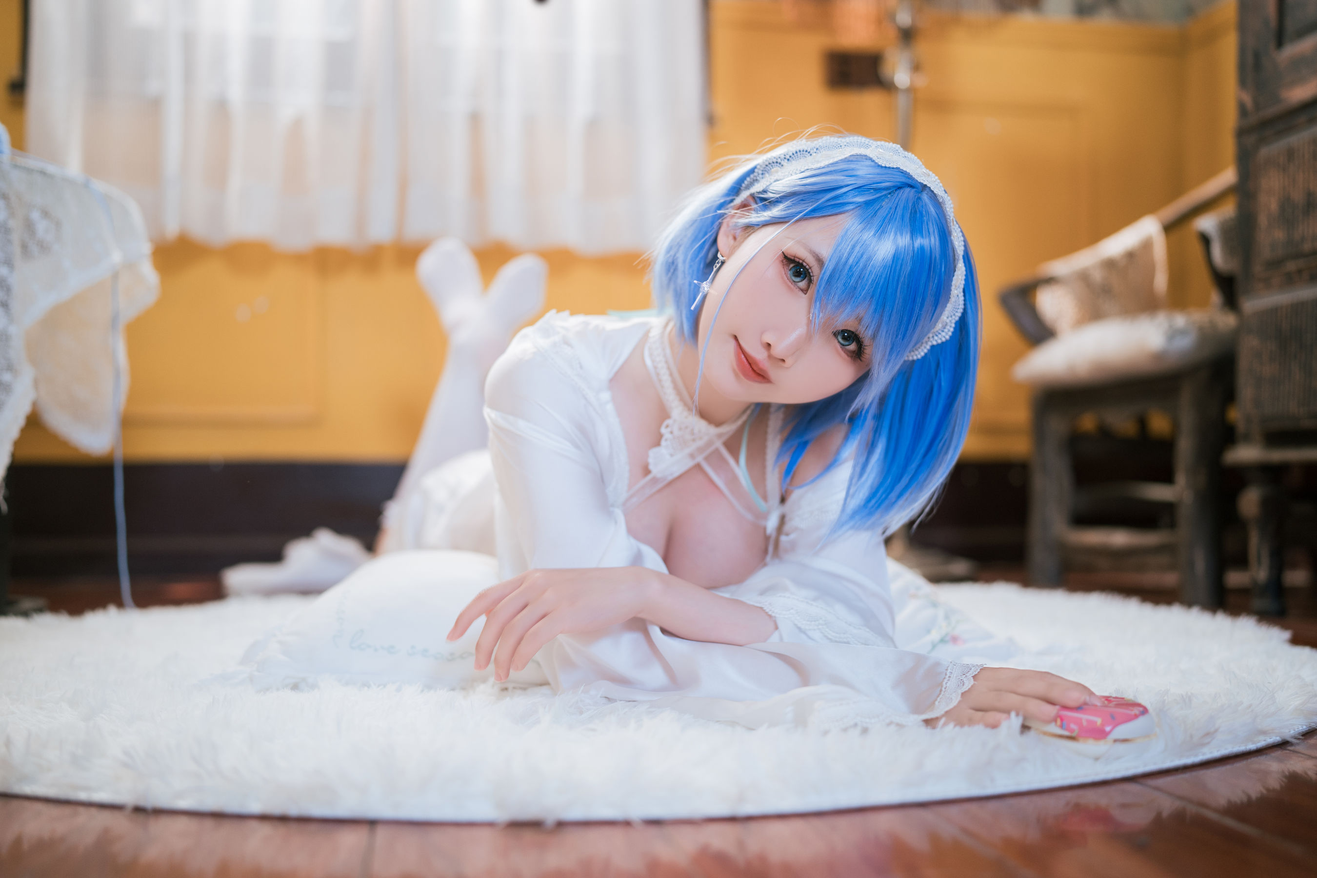 可爱人气Coser 面饼仙儿 - 碧蓝航线 恰巴耶夫睡衣/(43P)