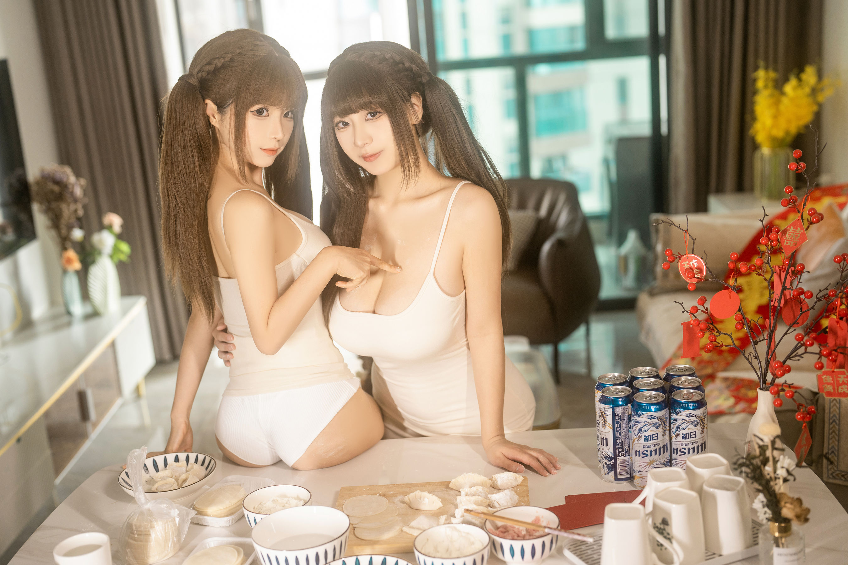 动漫博主蠢沫沫 & 浅安安 - 双人新年贺岁/(103P)