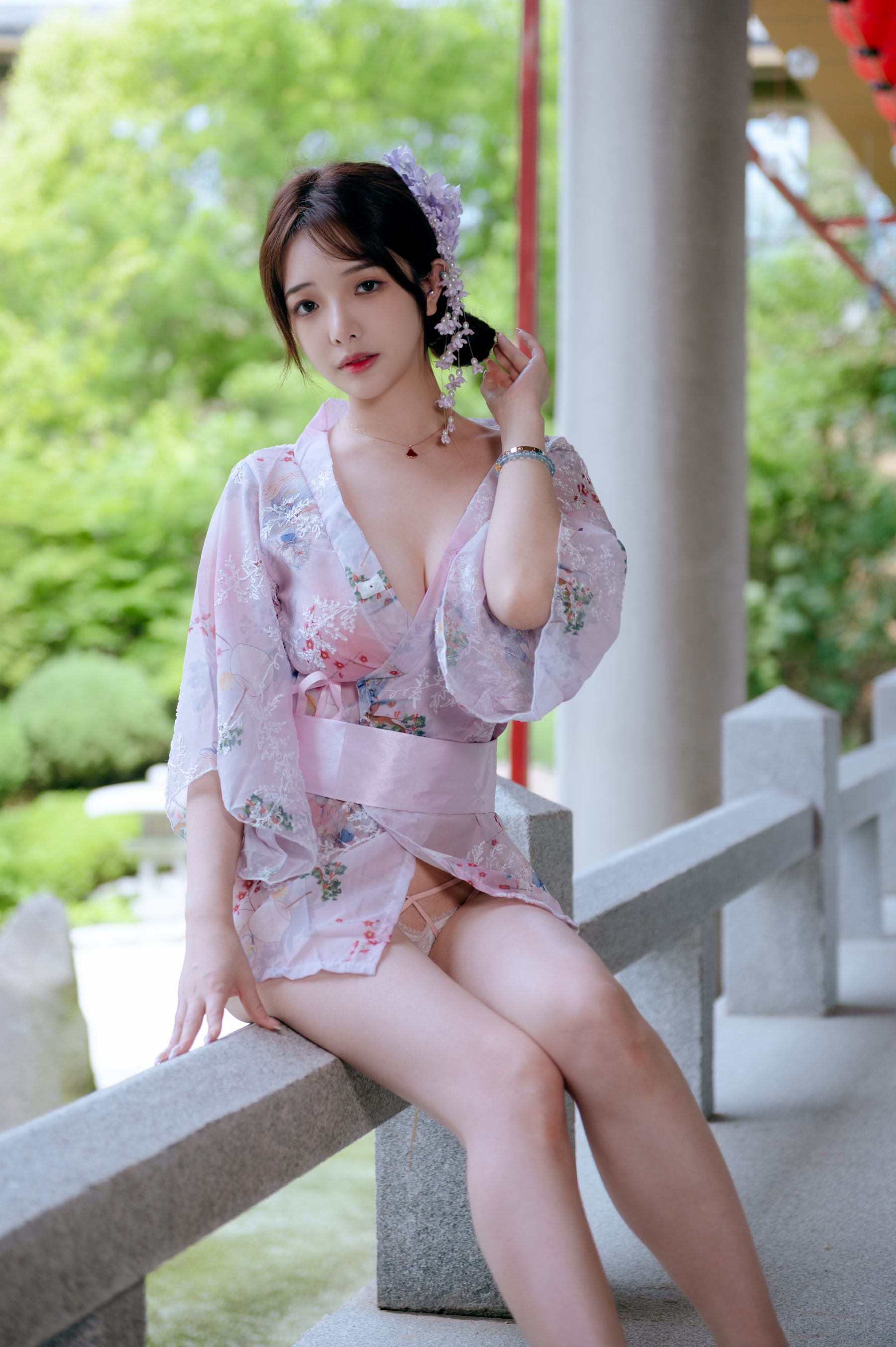 动漫博主雯妹 - 和风庭院/(68P)