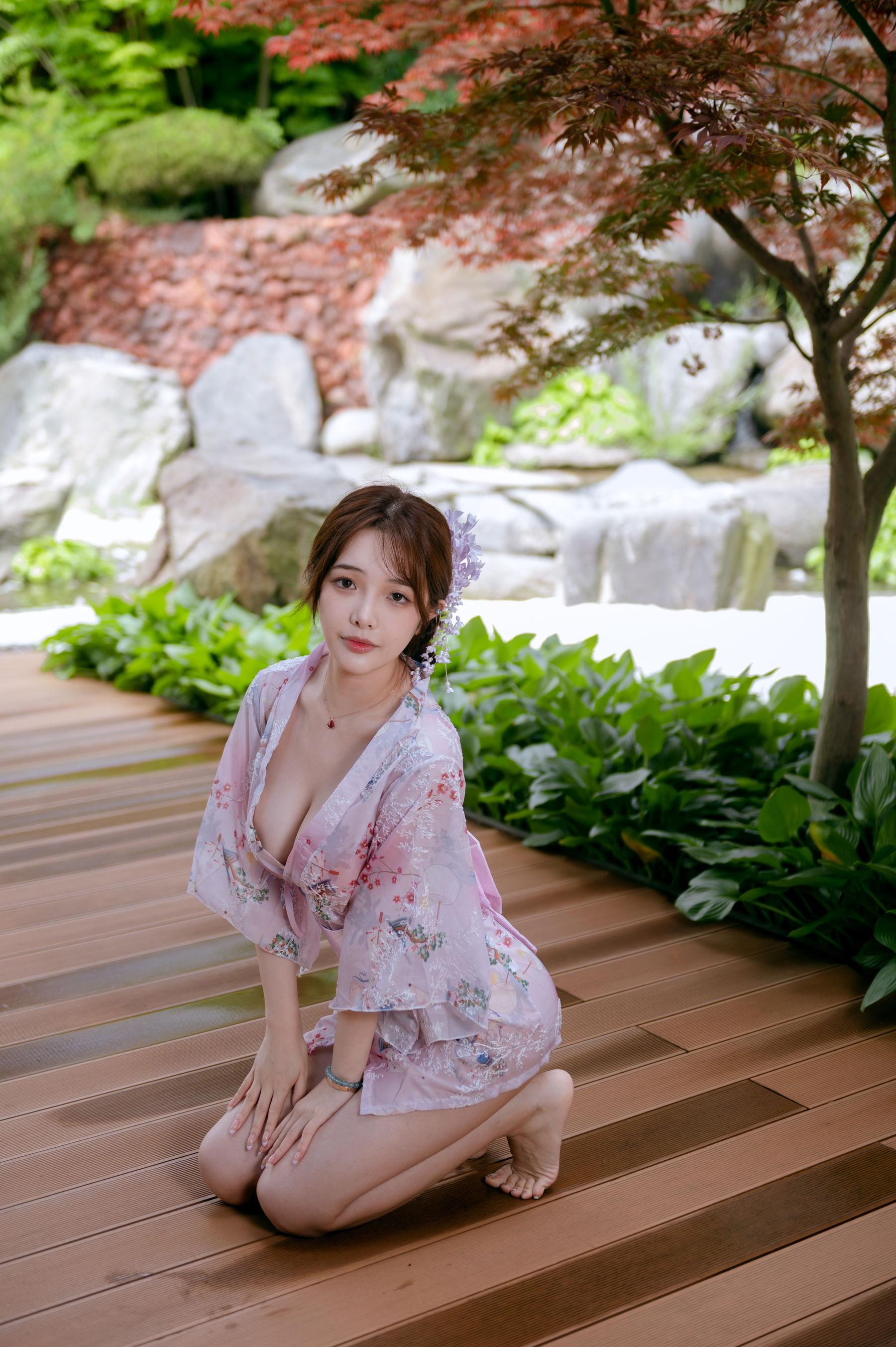 动漫博主雯妹 - 和风庭院/(68P)