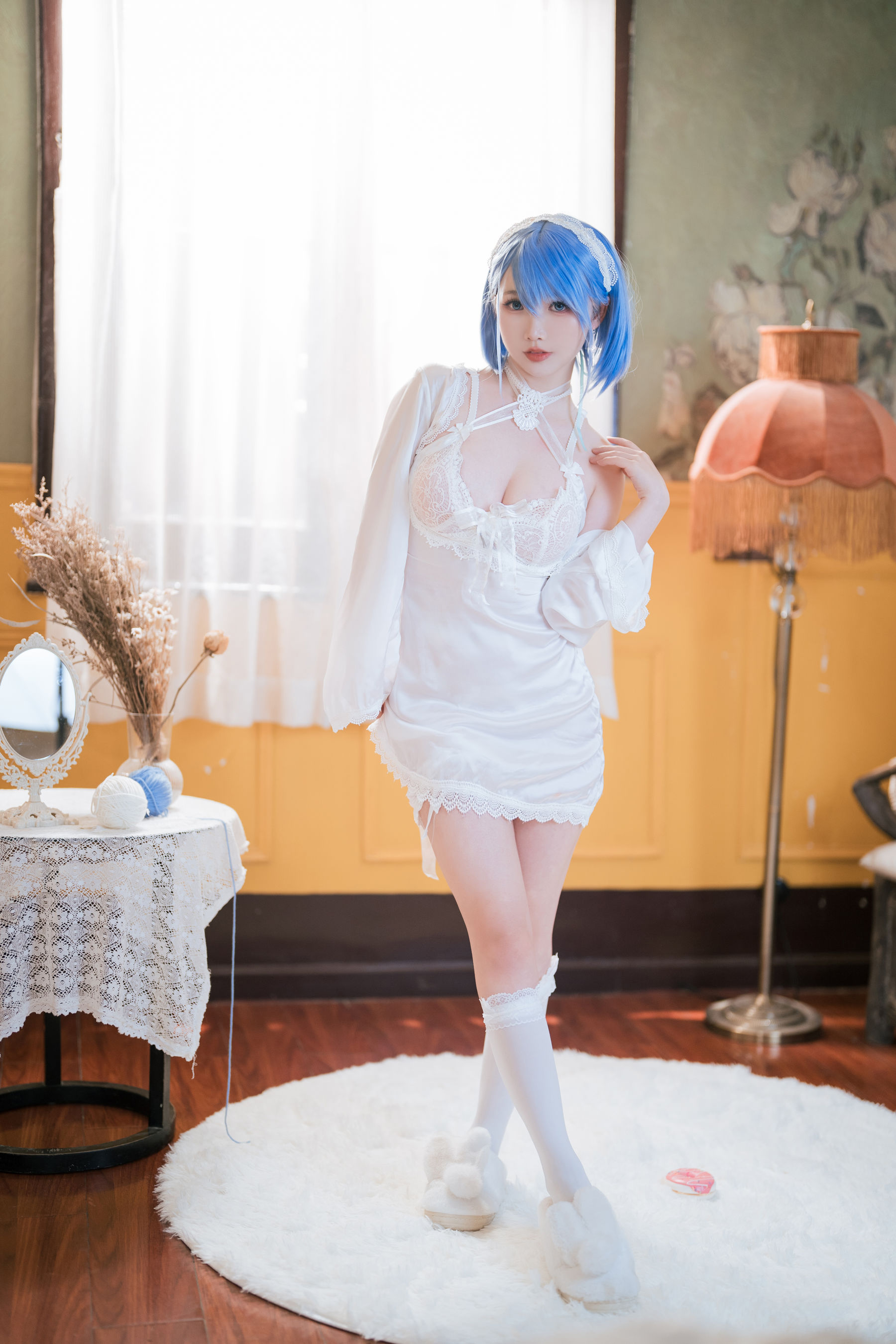 可爱人气Coser 面饼仙儿 - 碧蓝航线 恰巴耶夫睡衣/(43P)
