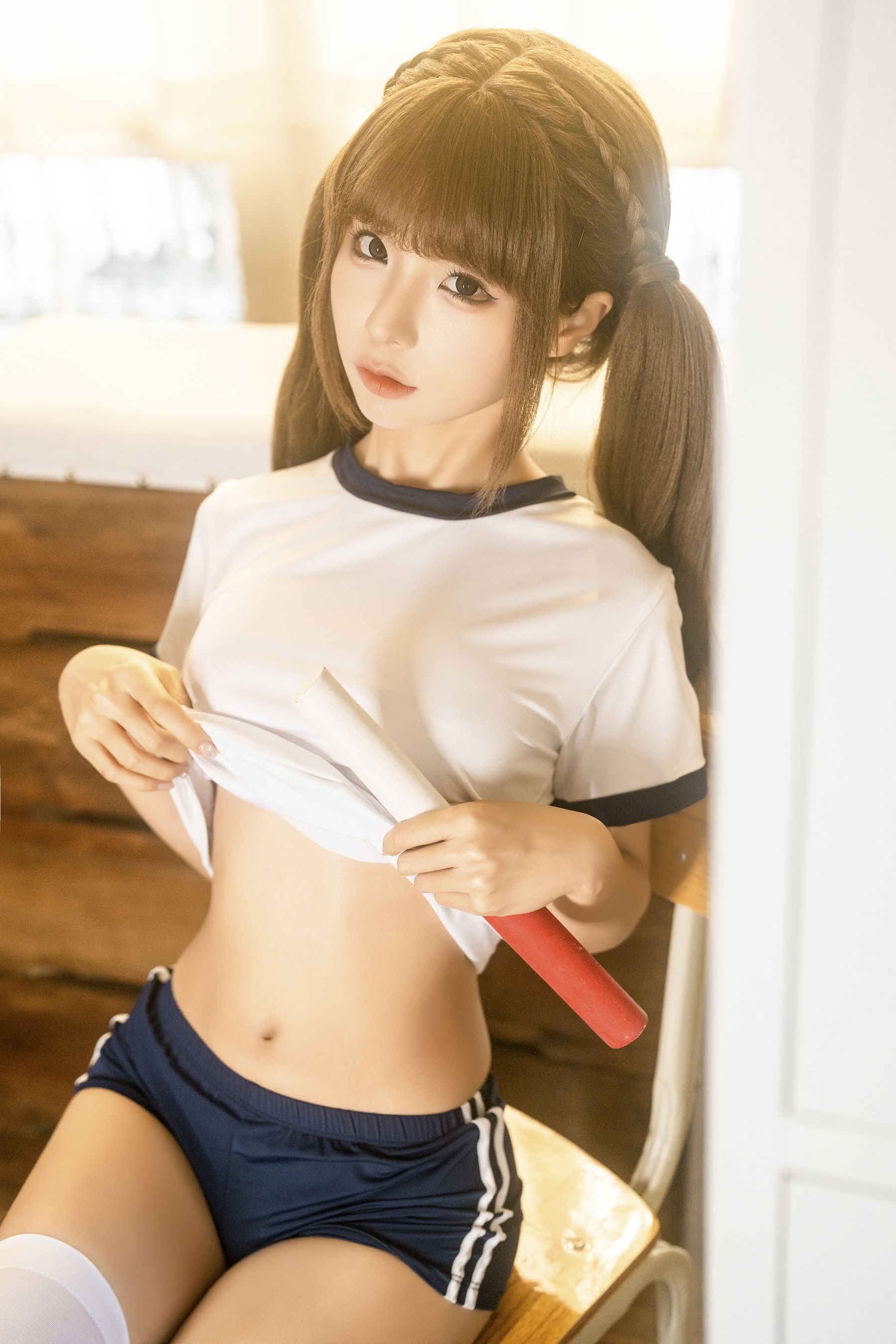 动漫博主蠢沫沫 - 体操室/(104P)