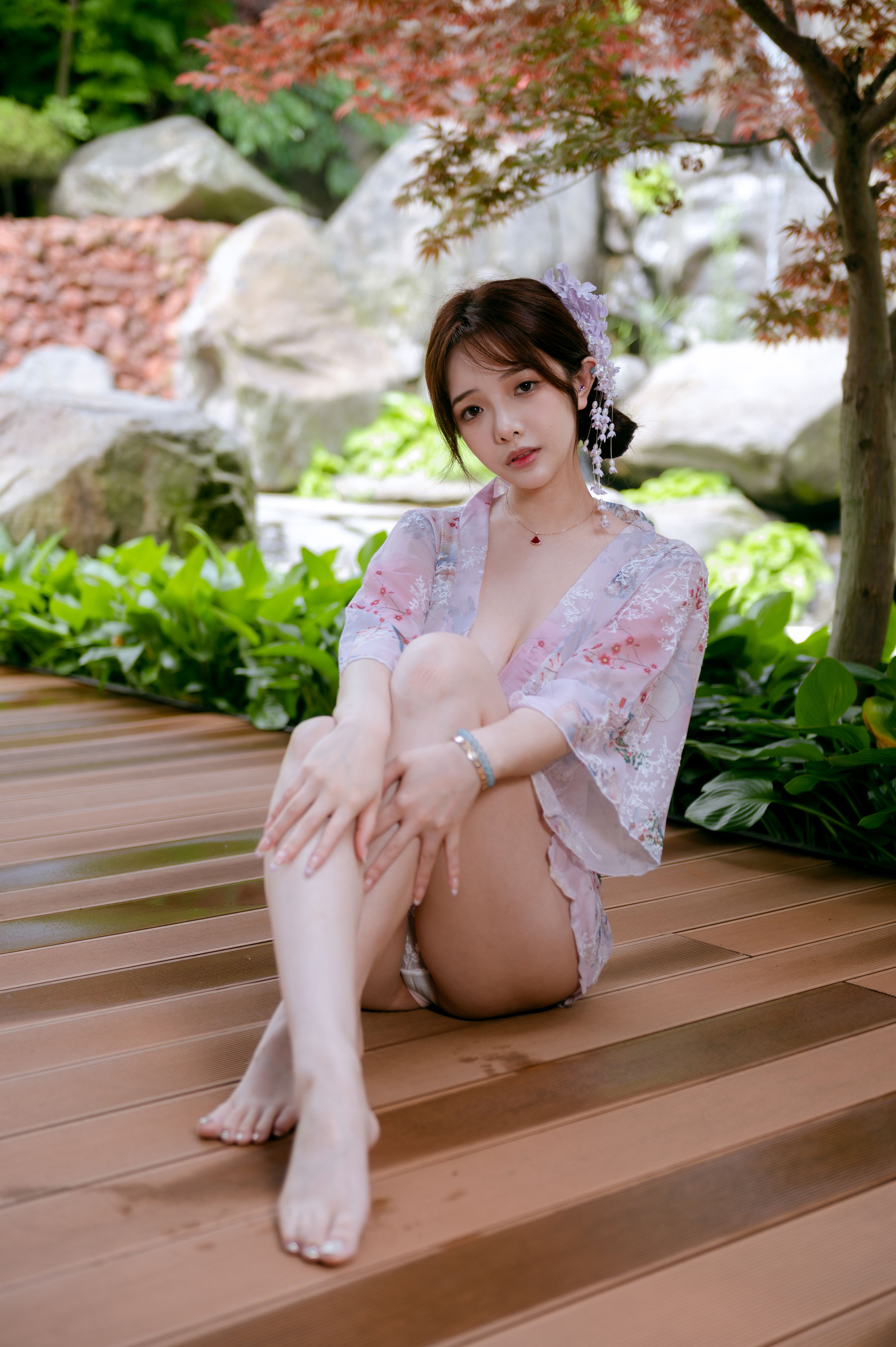 动漫博主雯妹 - 和风庭院/(68P)