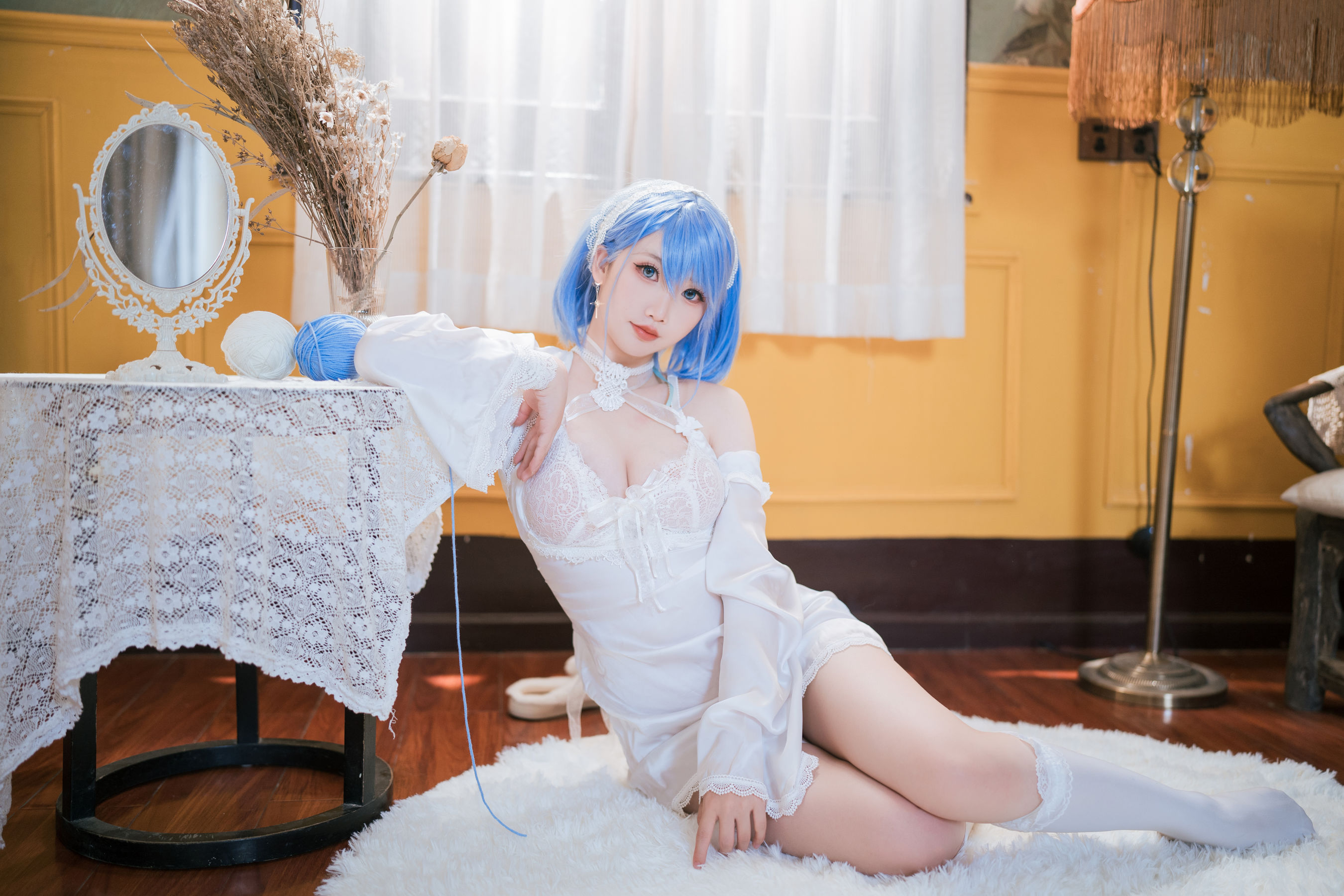 可爱人气Coser 面饼仙儿 - 碧蓝航线 恰巴耶夫睡衣/(43P)