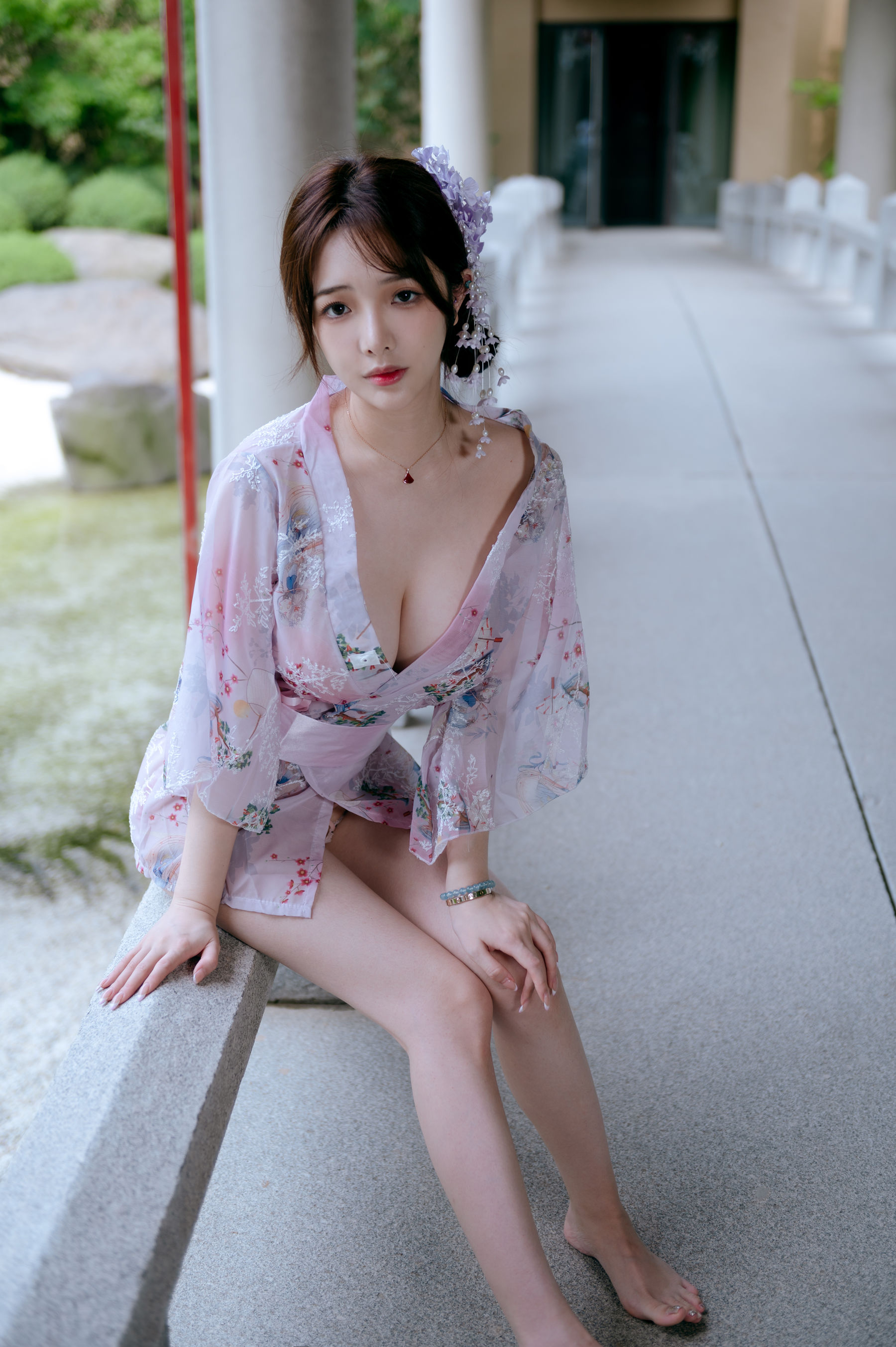 动漫博主雯妹 - 和风庭院/(68P)