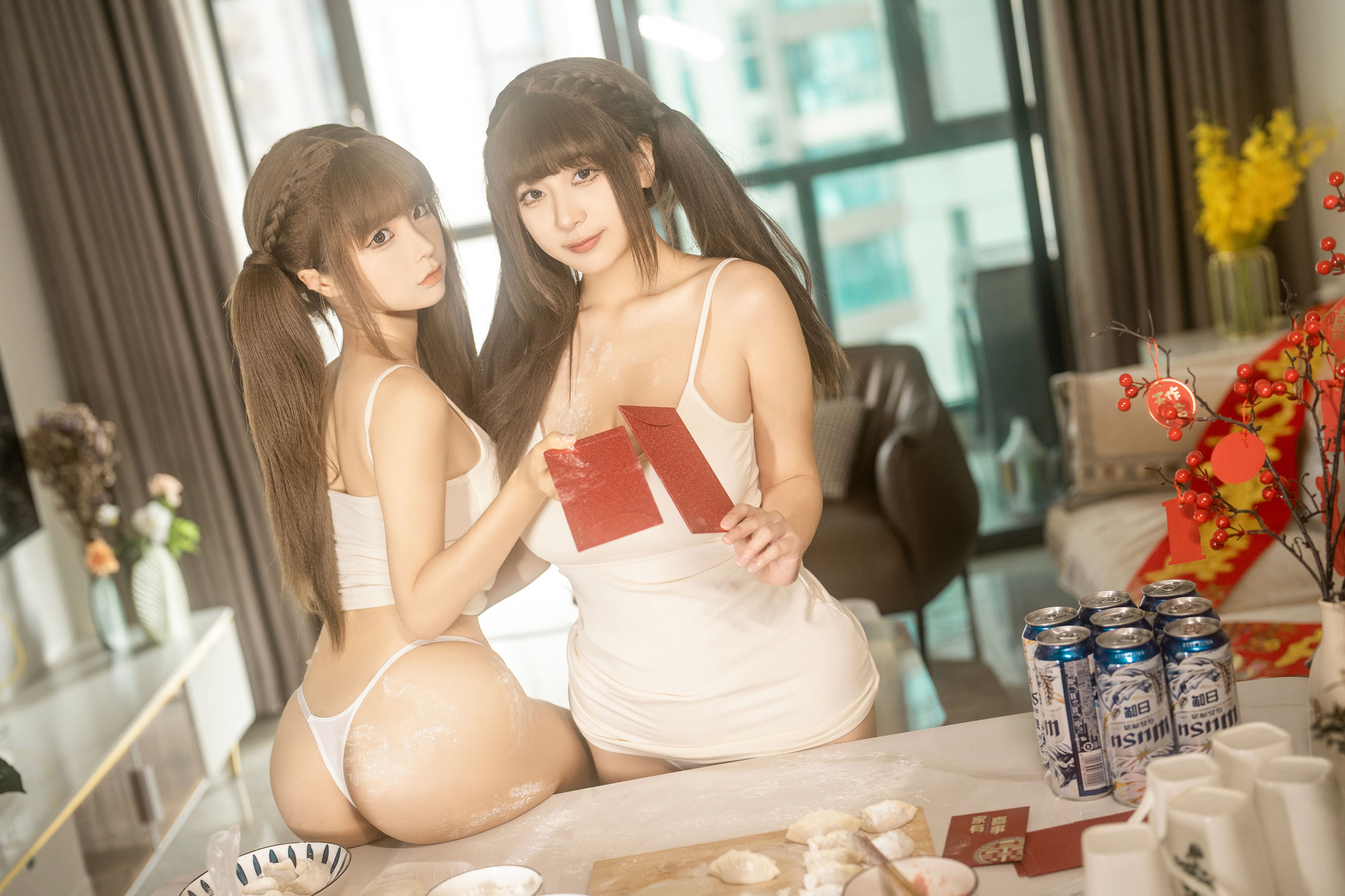 动漫博主蠢沫沫 & 浅安安 - 双人新年贺岁/(103P)