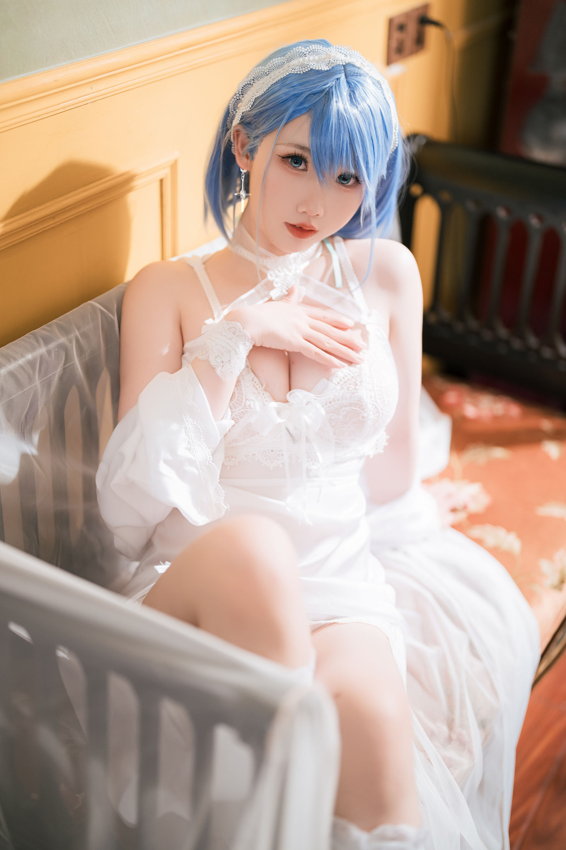 可爱人气Coser 面饼仙儿 - 碧蓝航线 恰巴耶夫睡衣/(43P)