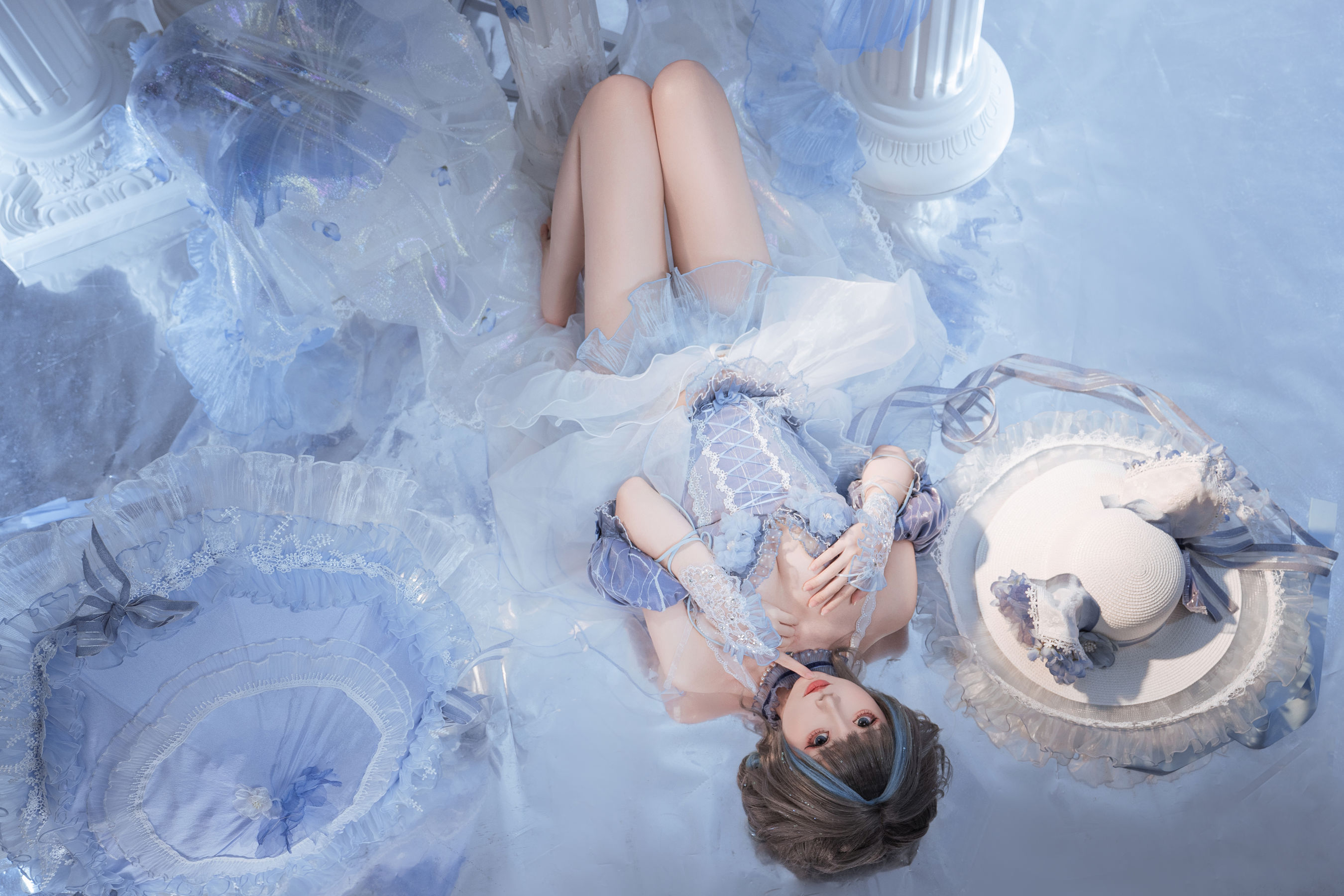 可爱人气Coser 面饼仙儿 - 碧蓝航线 柴郡礼服/(21P)