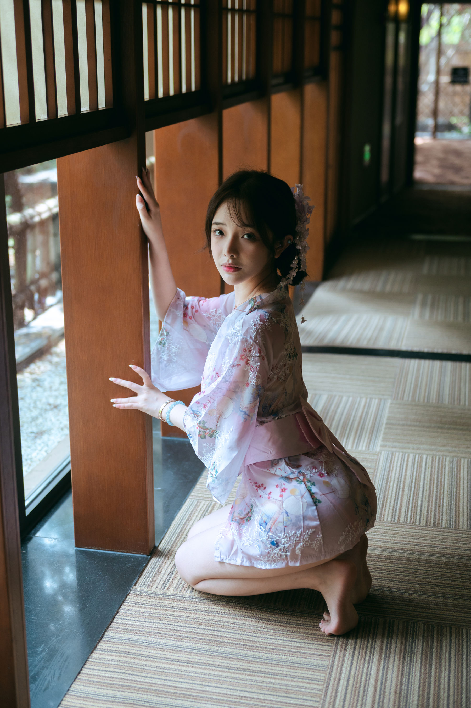 动漫博主雯妹 - 和风庭院/(68P)