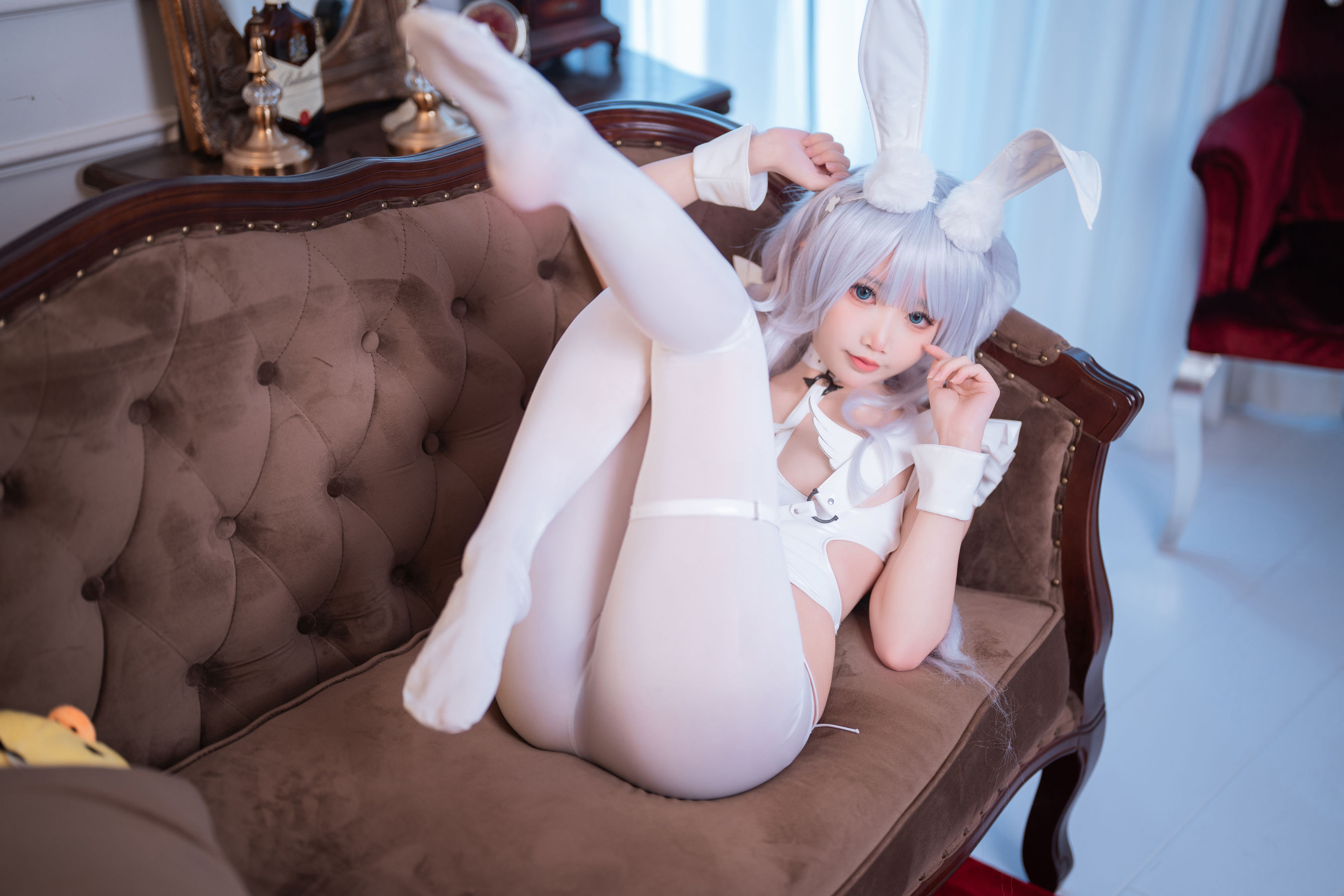 可爱人气Coser 面饼仙儿 - 碧蓝航线 恶毒兔女郎/(16P)