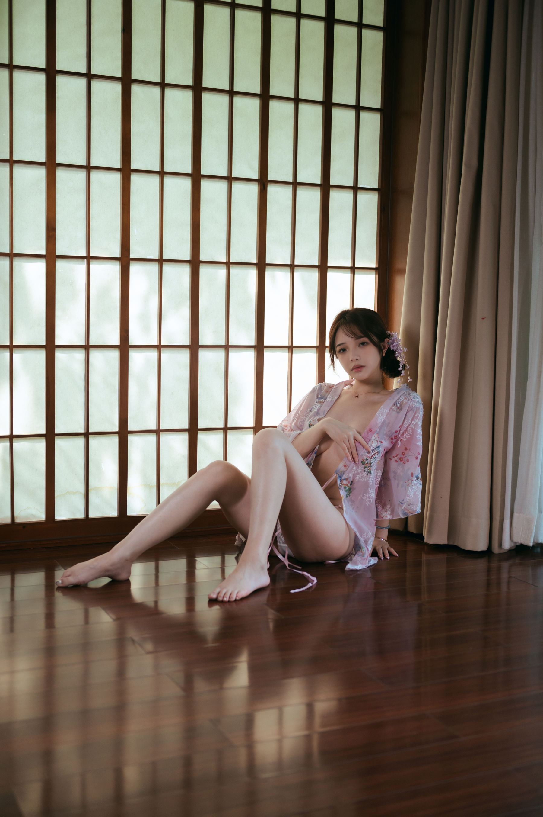 动漫博主雯妹 - 和风庭院/(68P)