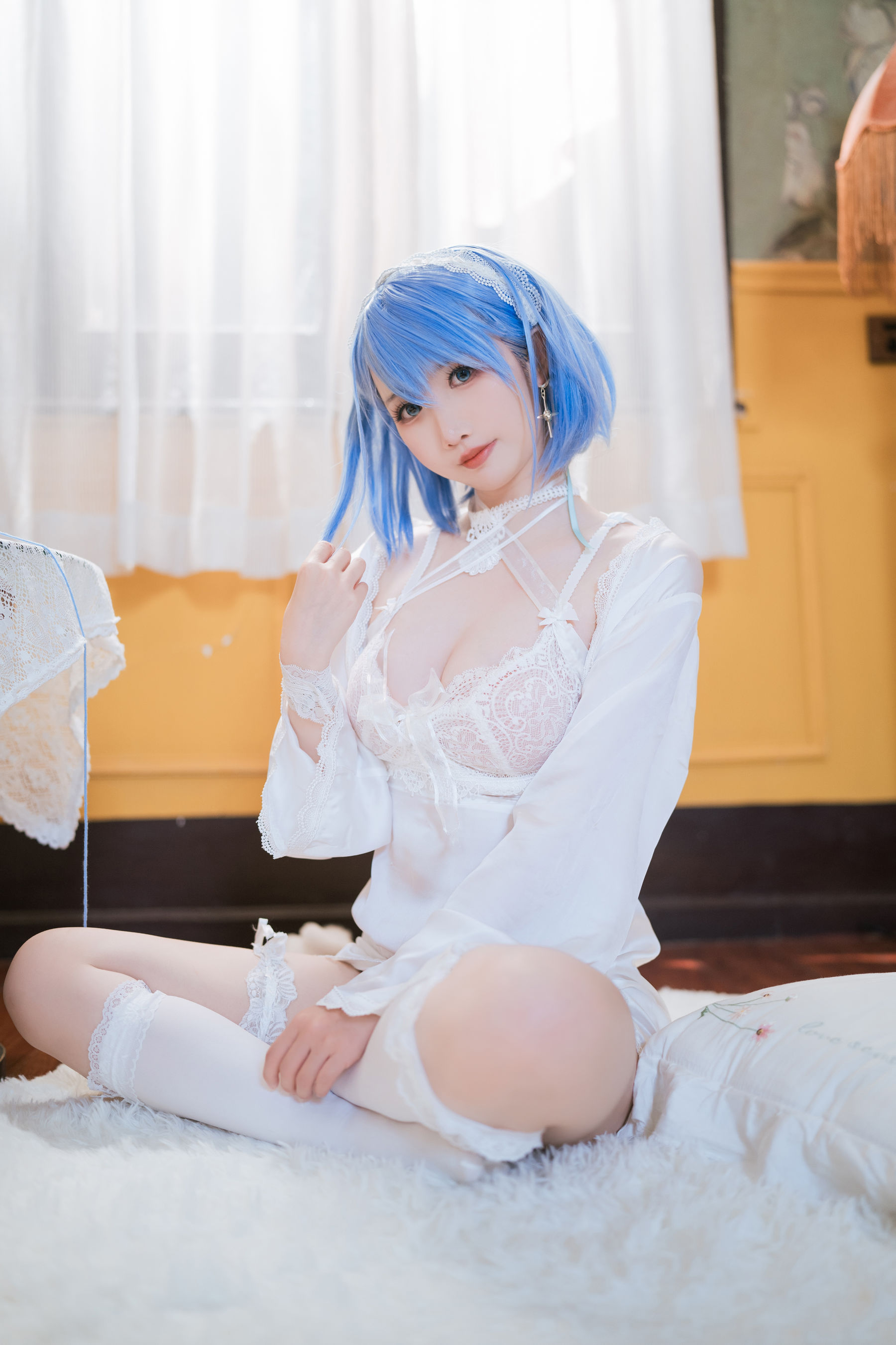 可爱人气Coser 面饼仙儿 - 碧蓝航线 恰巴耶夫睡衣/(43P)