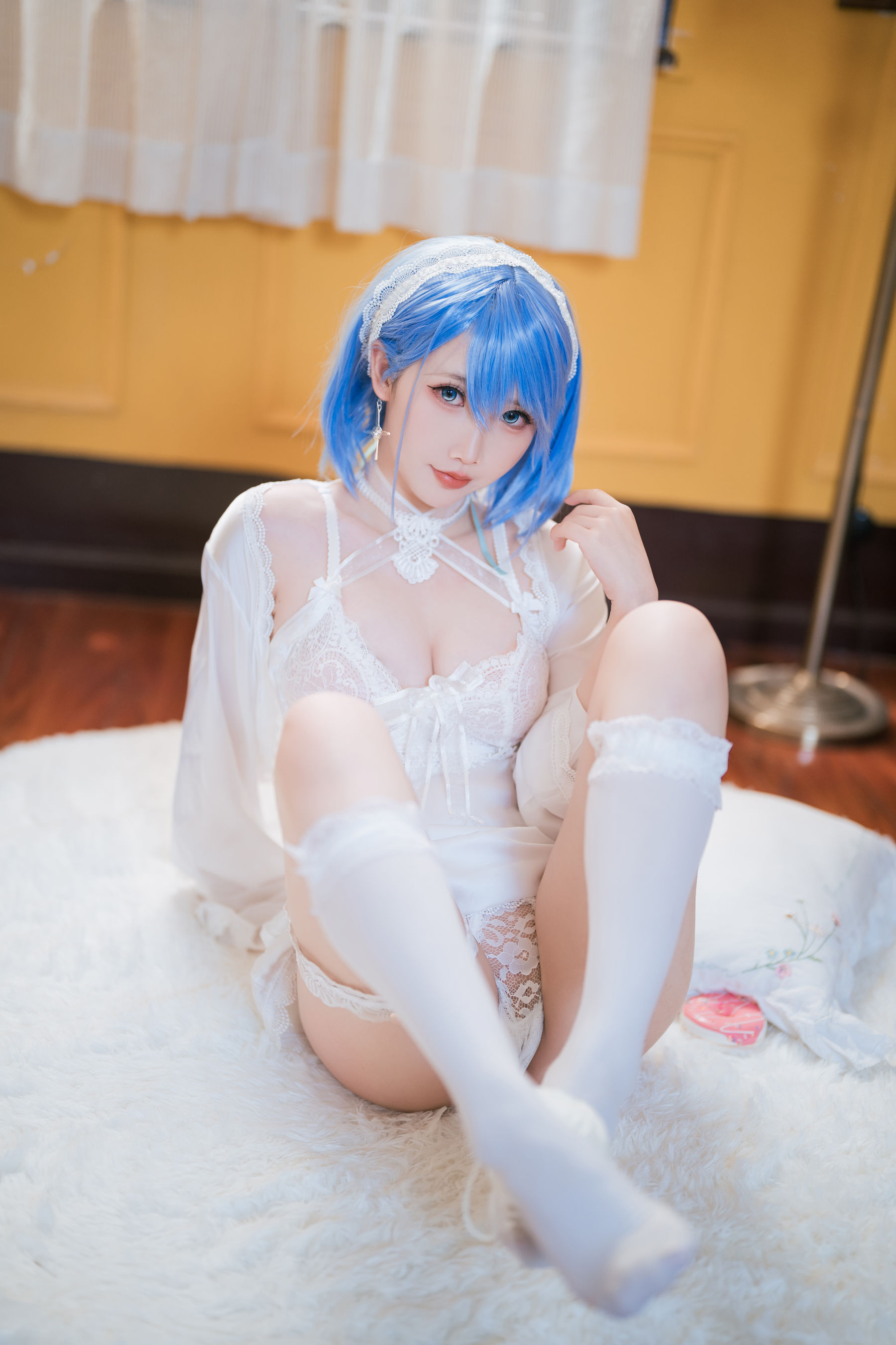 可爱人气Coser 面饼仙儿 - 碧蓝航线 恰巴耶夫睡衣/(43P)