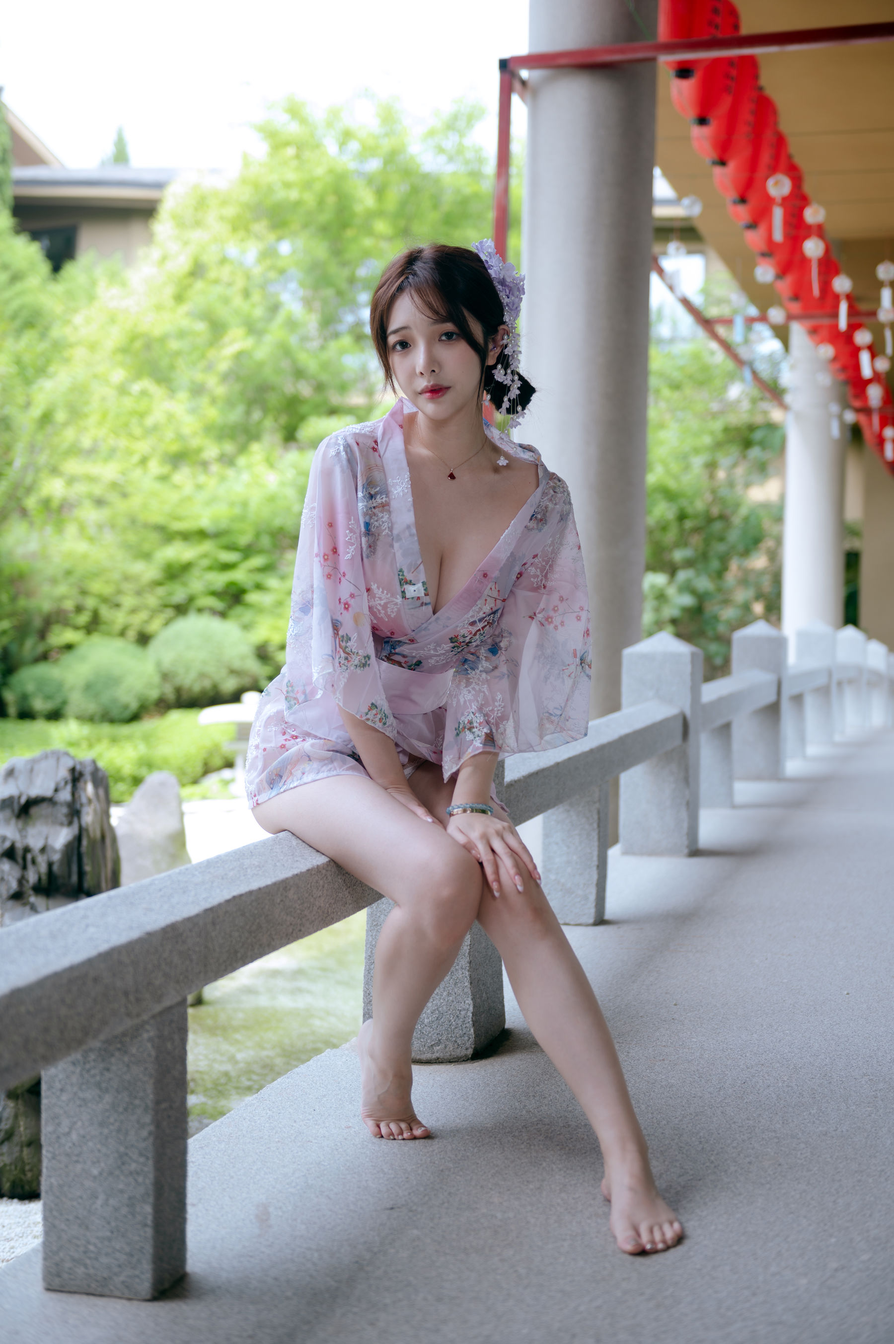 动漫博主雯妹 - 和风庭院/(68P)