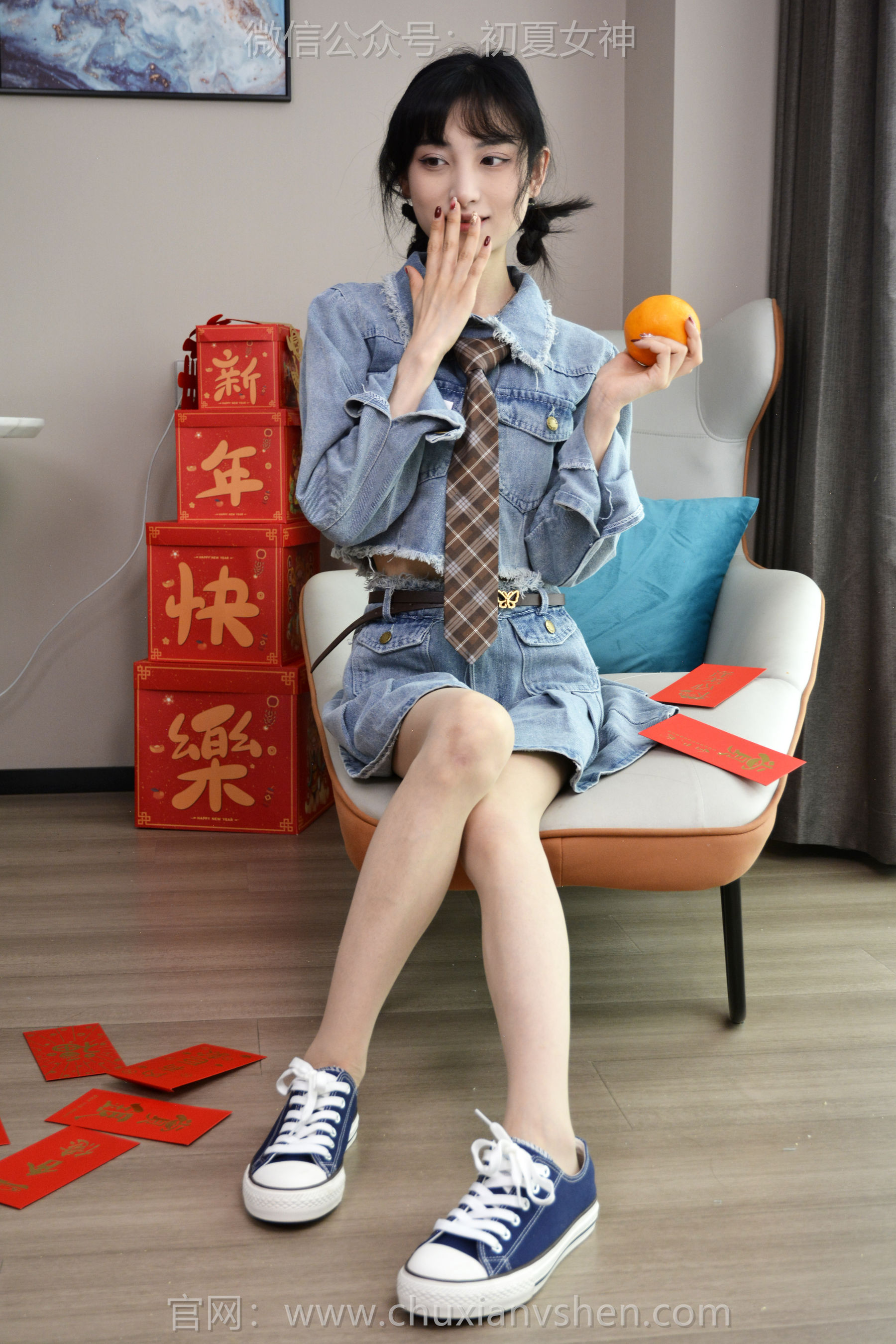 初夏女神 No.247 柒柒 浪漫牛仔/(140P)