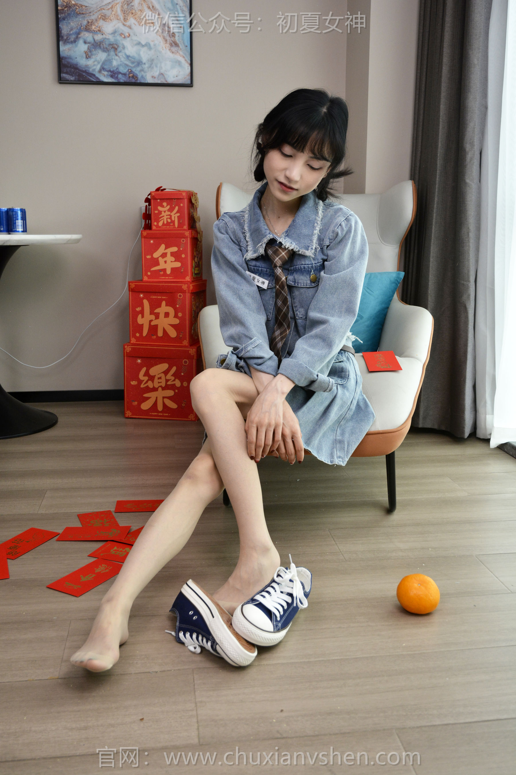 初夏女神 No.247 柒柒 浪漫牛仔/(140P)