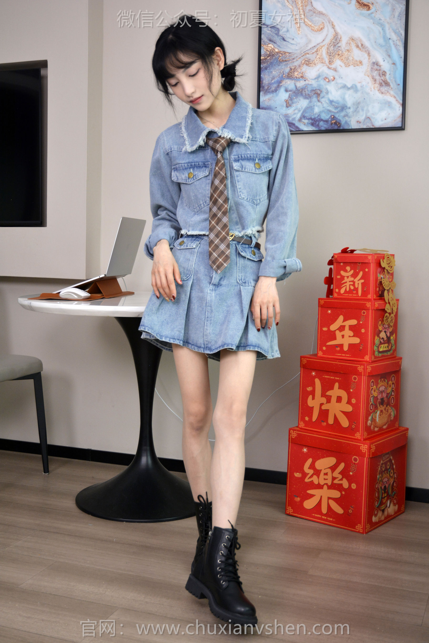 初夏女神 No.247 柒柒 浪漫牛仔/(140P)