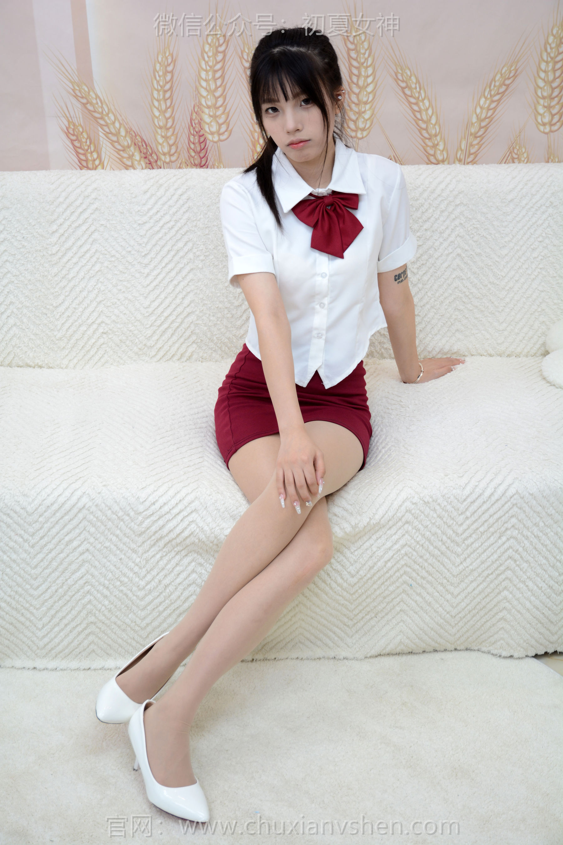 初夏女神 No.251 番茄 学院小御/(100P)