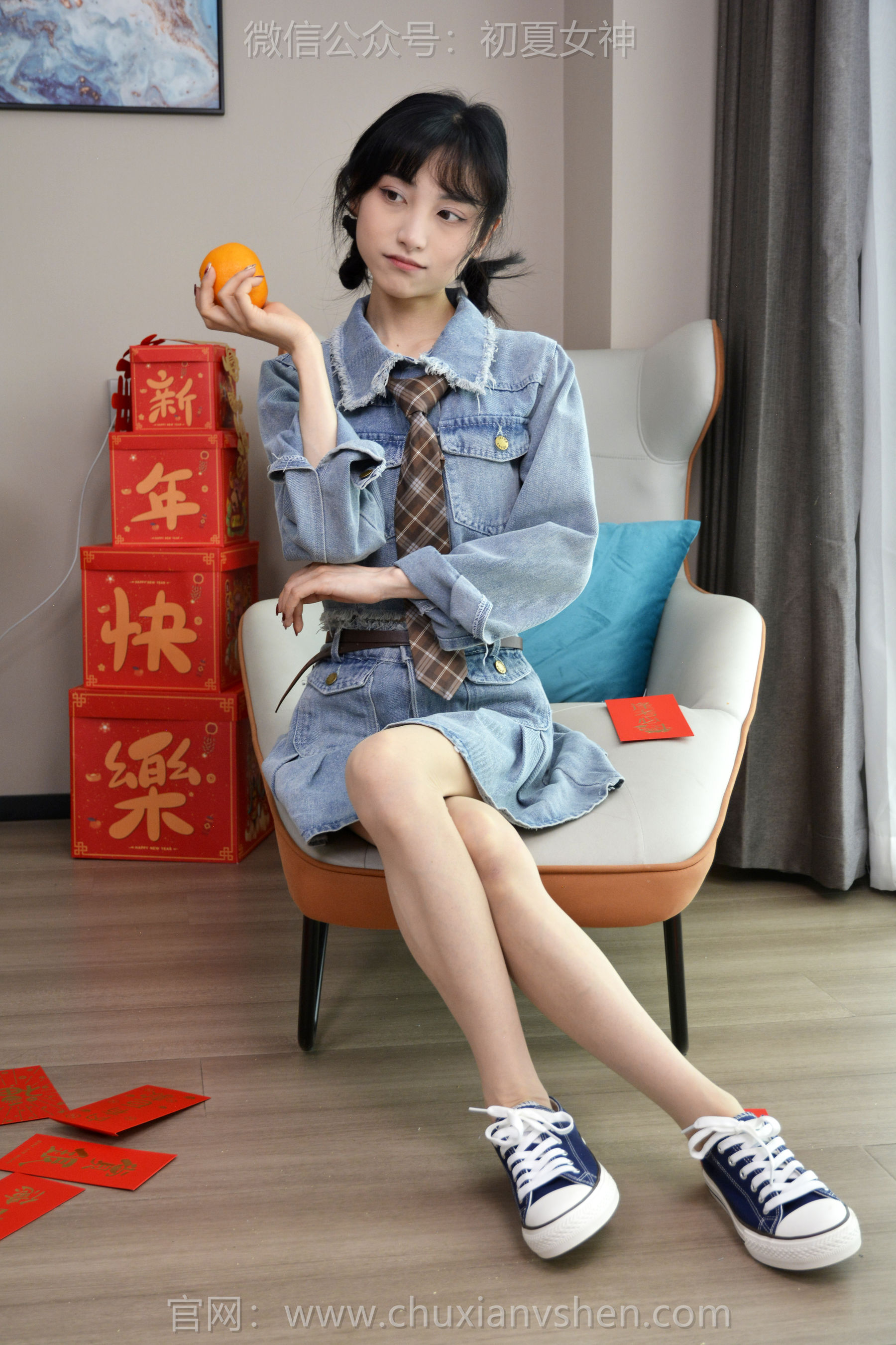 初夏女神 No.247 柒柒 浪漫牛仔/(140P)