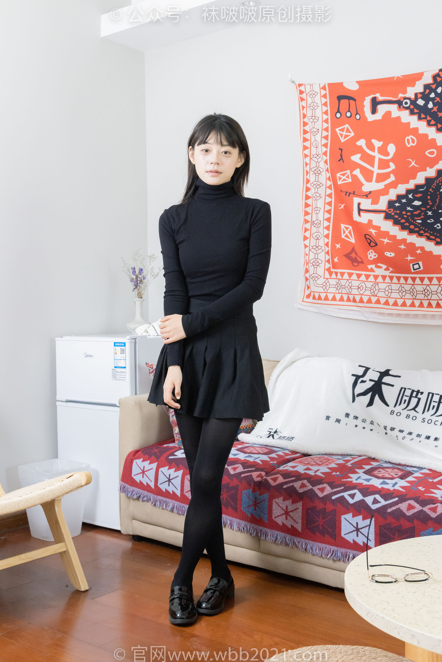 BoBoSocks袜啵啵 No.466 糯米 - 皮鞋、厚黑丝/(140P)