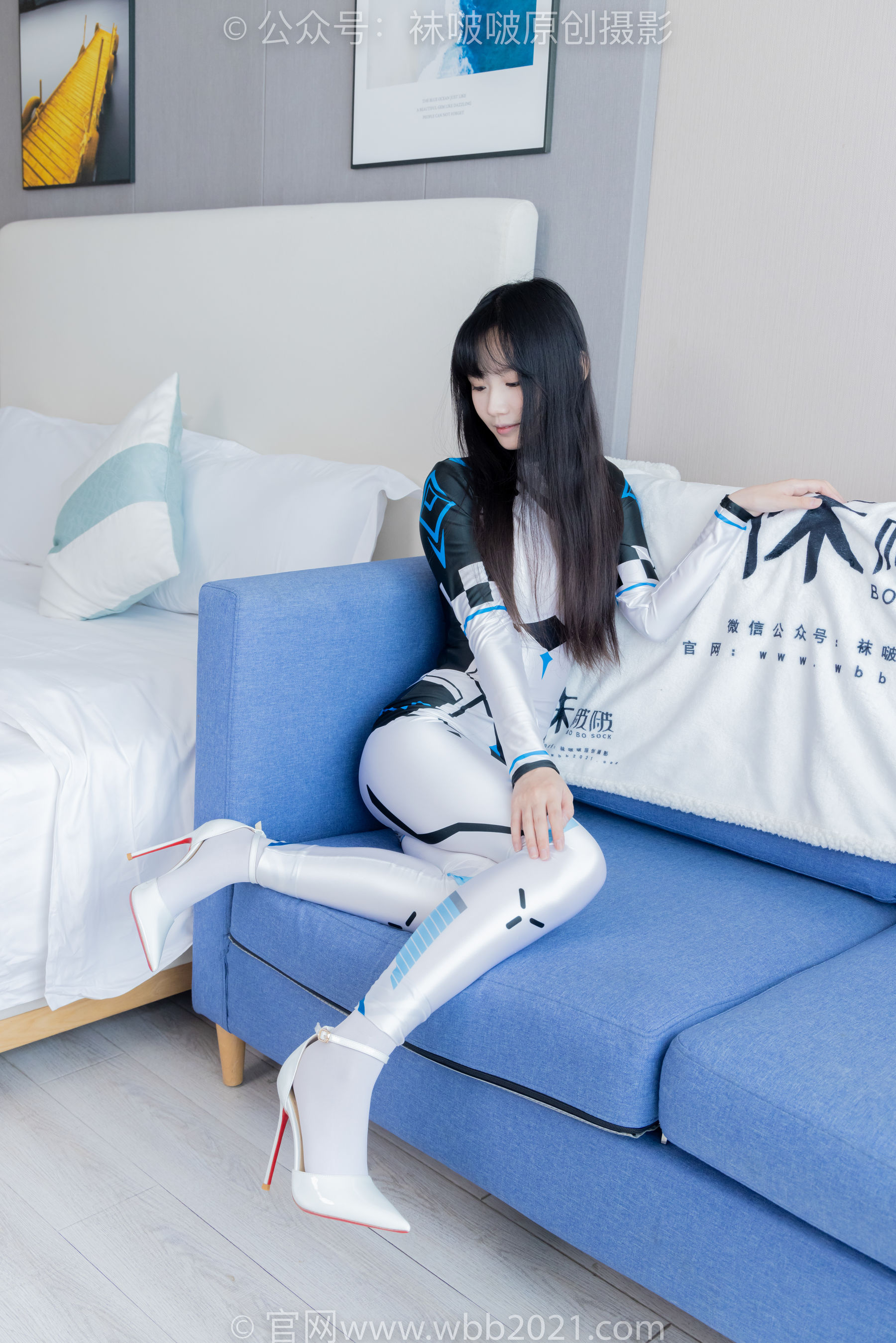 BoBoSocks袜啵啵 No.463 甜甜圈 -高跟鞋、厚白丝、裸足、连体衣裤里丝/(140P)