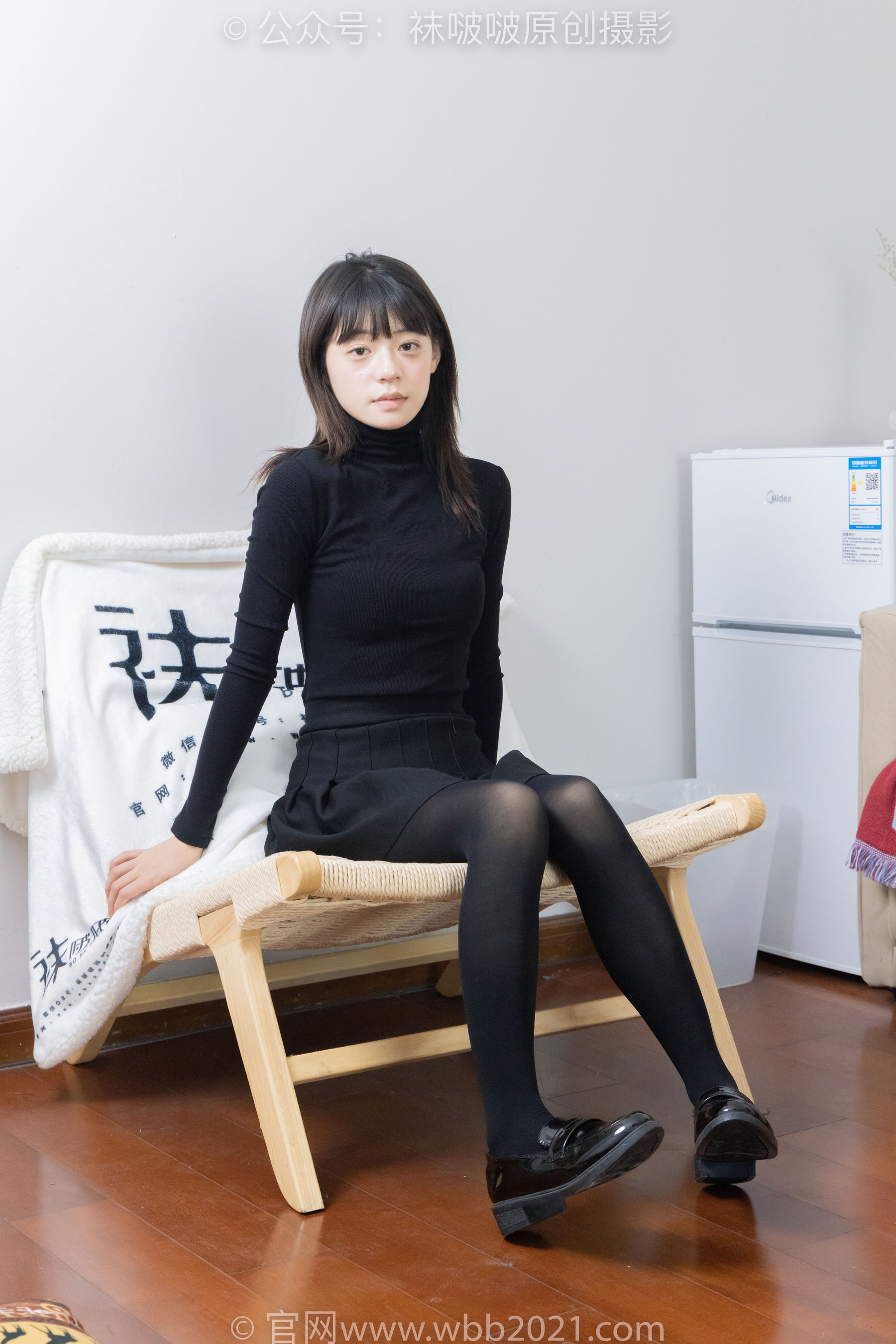 BoBoSocks袜啵啵 No.466 糯米 - 皮鞋、厚黑丝/(140P)