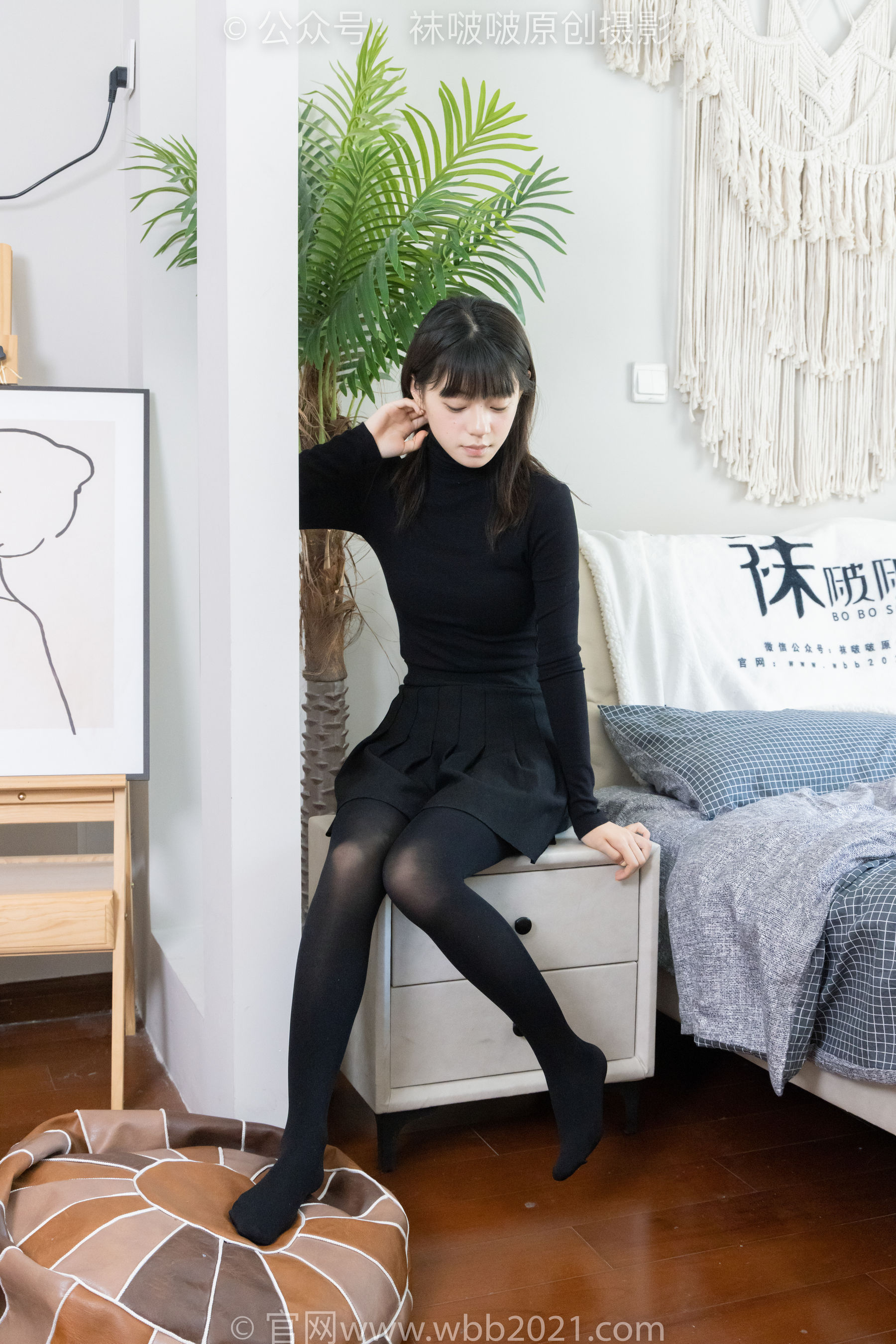 BoBoSocks袜啵啵 No.466 糯米 - 皮鞋、厚黑丝/(140P)