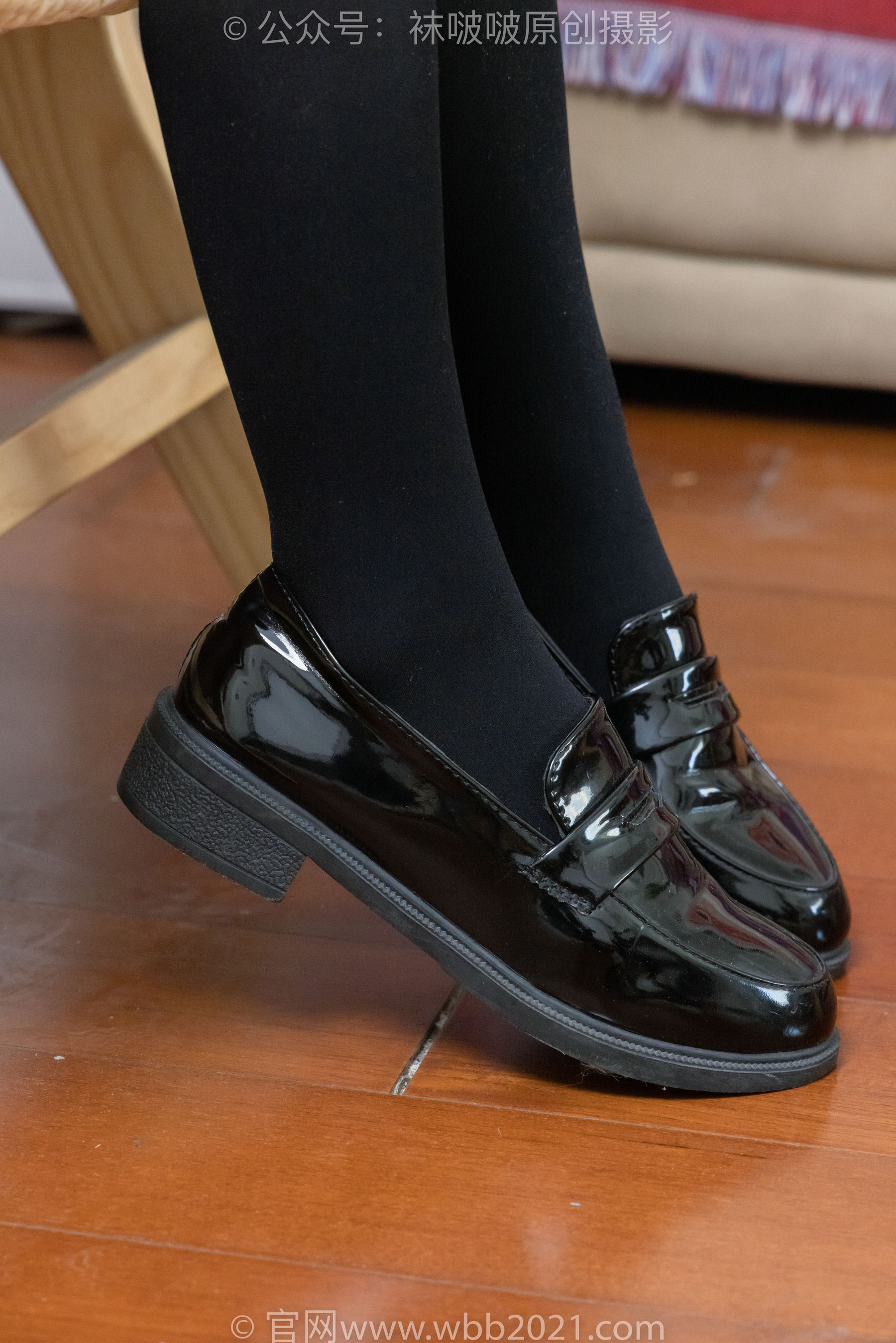 BoBoSocks袜啵啵 No.466 糯米 - 皮鞋、厚黑丝/(140P)