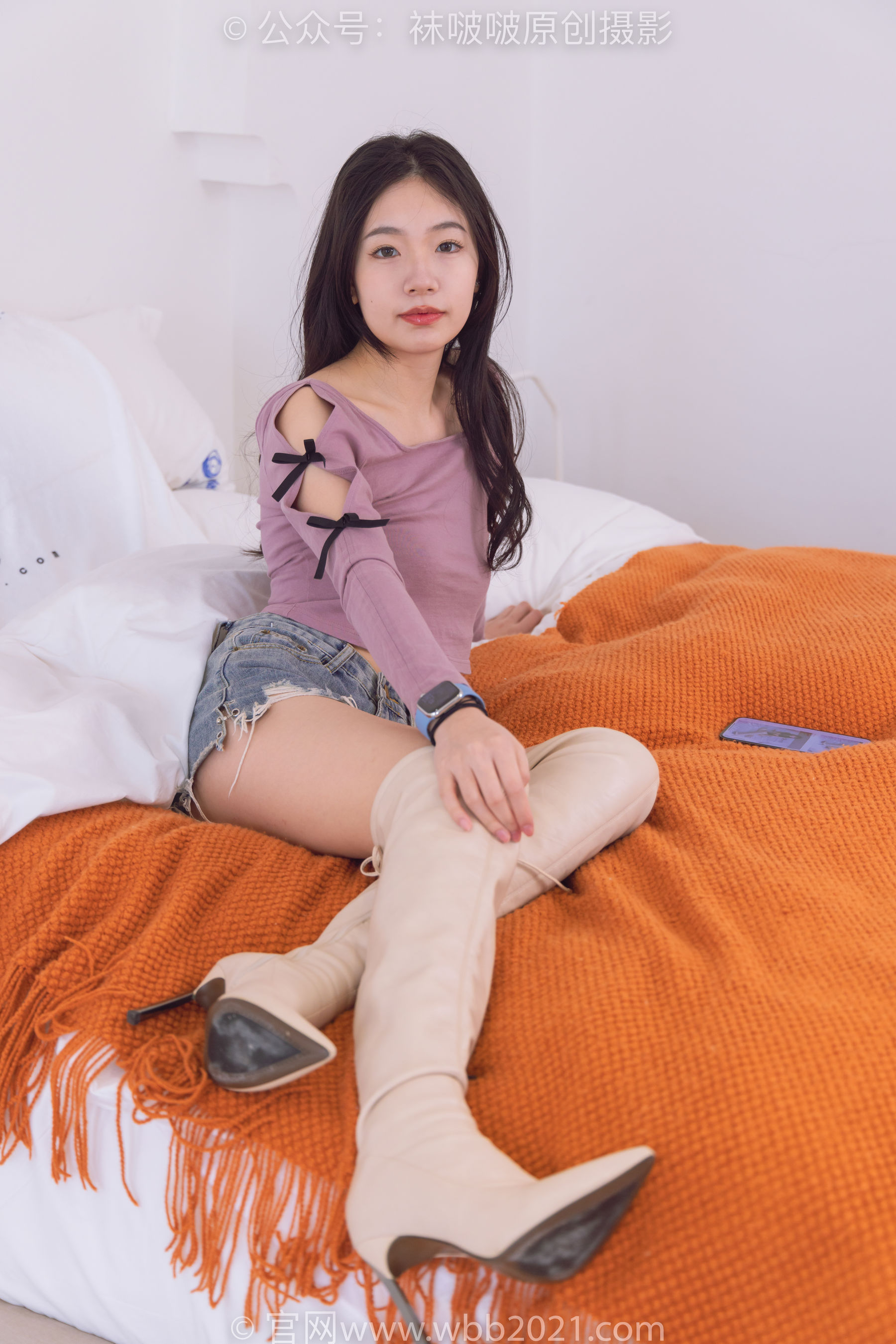 BoBoSocks袜啵啵 No.465 小甜豆 -长靴、白棉袜、裸足/(140P)