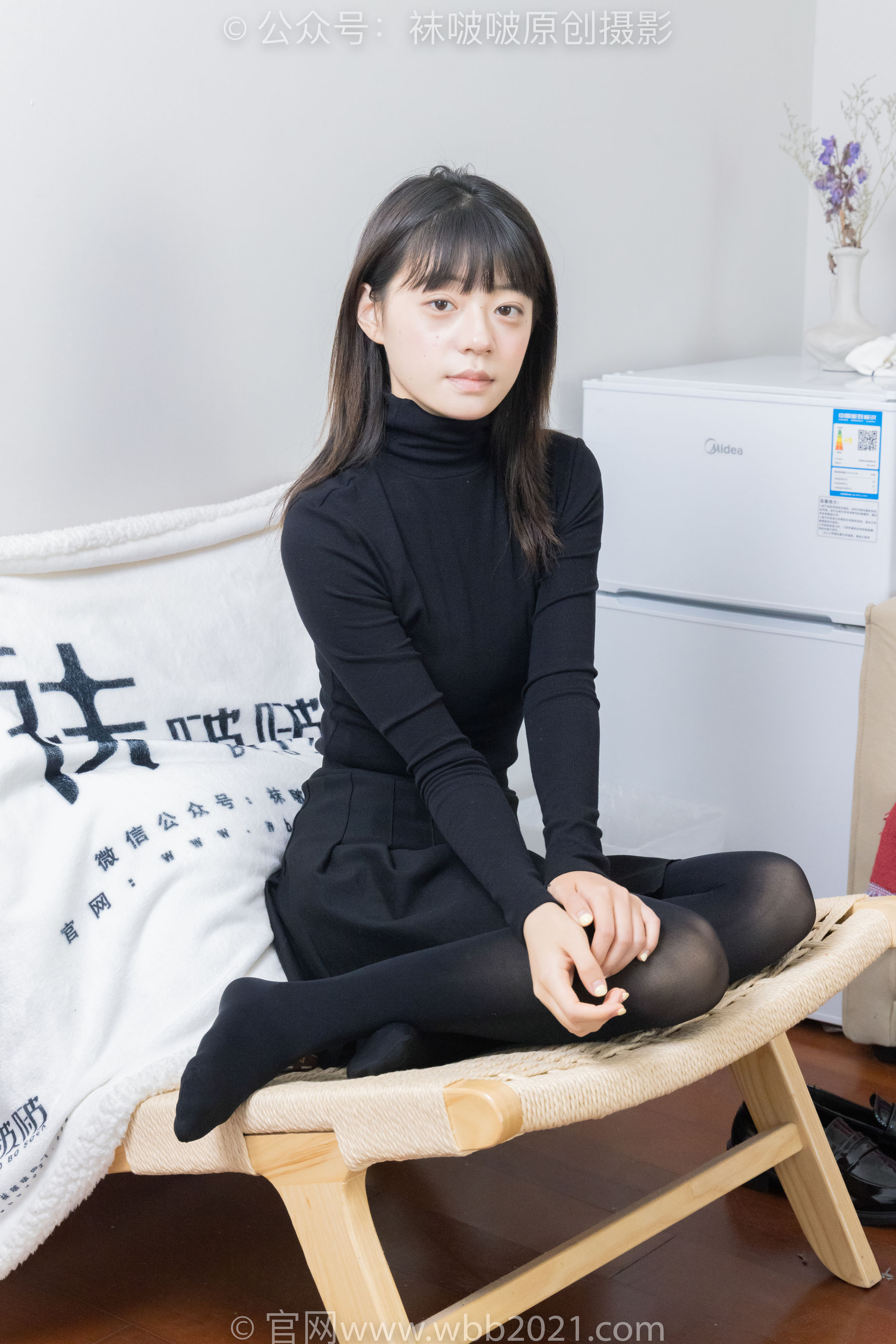 BoBoSocks袜啵啵 No.466 糯米 - 皮鞋、厚黑丝/(140P)