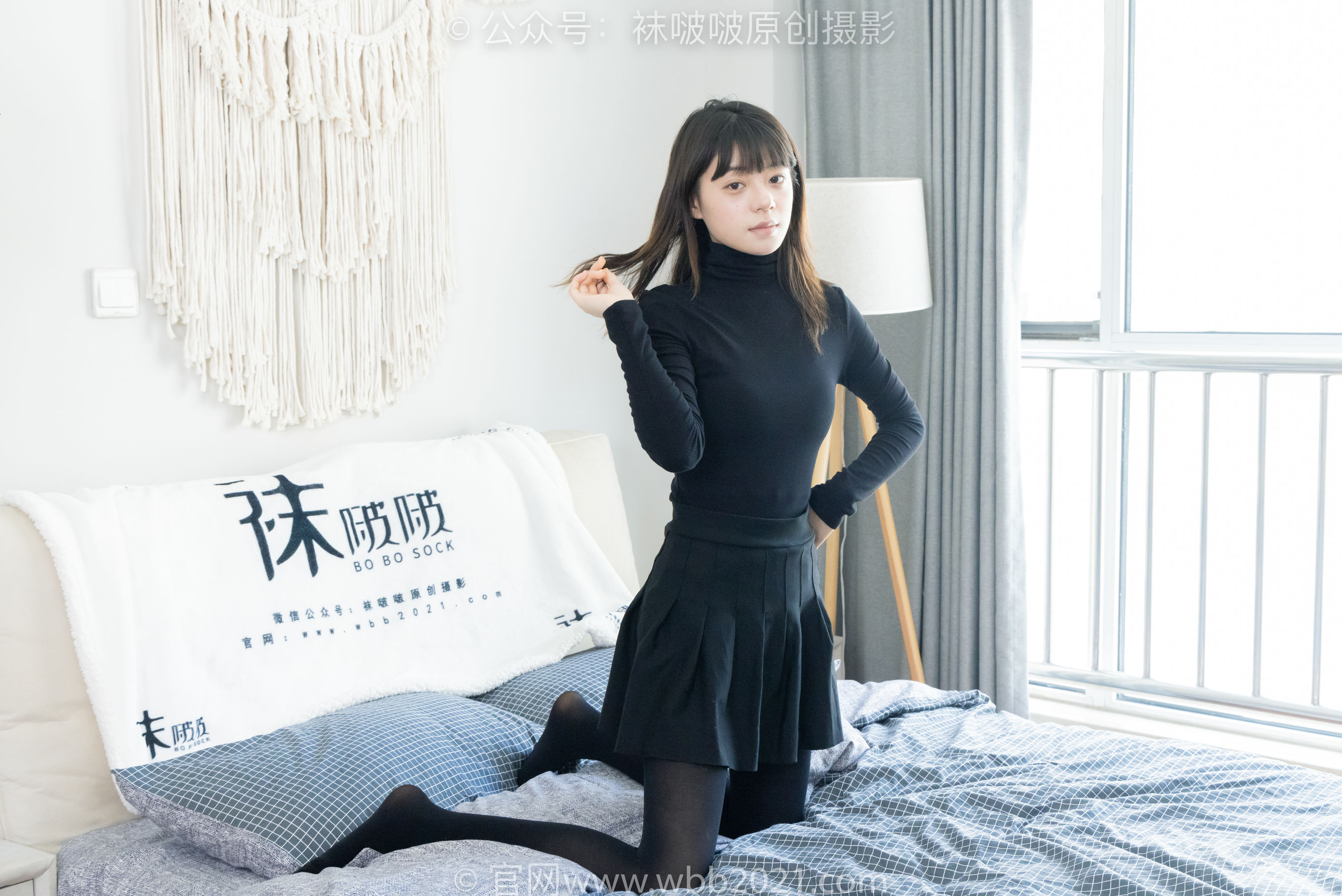 BoBoSocks袜啵啵 No.466 糯米 - 皮鞋、厚黑丝/(140P)