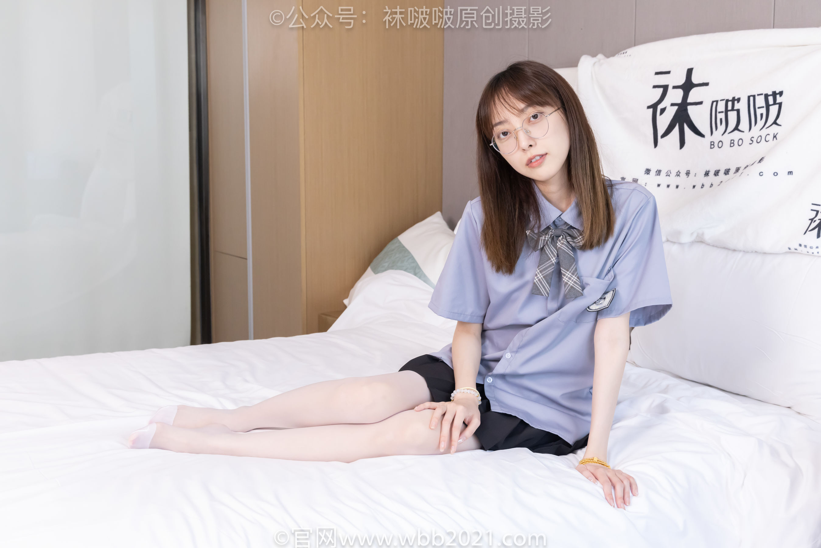 BoBoSocks袜啵啵 No.460 稚予 -JK制服、皮鞋、帆布鞋、薄白丝/(163P)