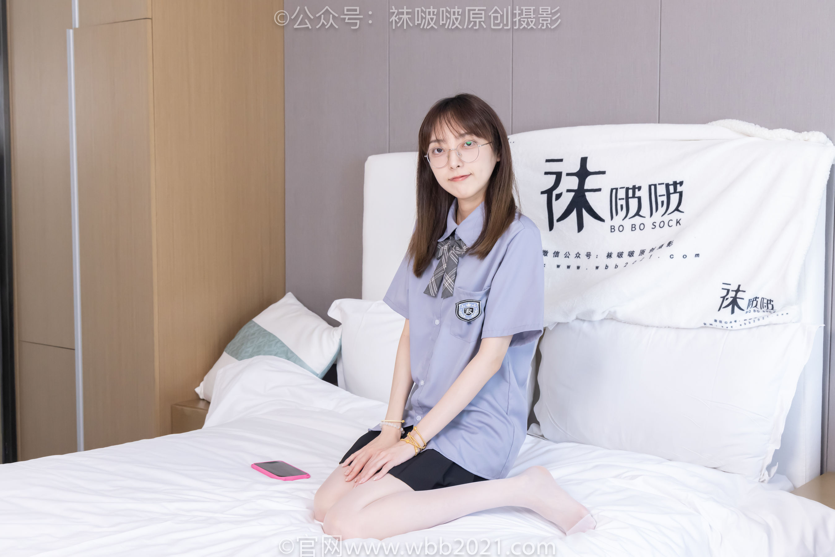 BoBoSocks袜啵啵 No.460 稚予 -JK制服、皮鞋、帆布鞋、薄白丝/(163P)
