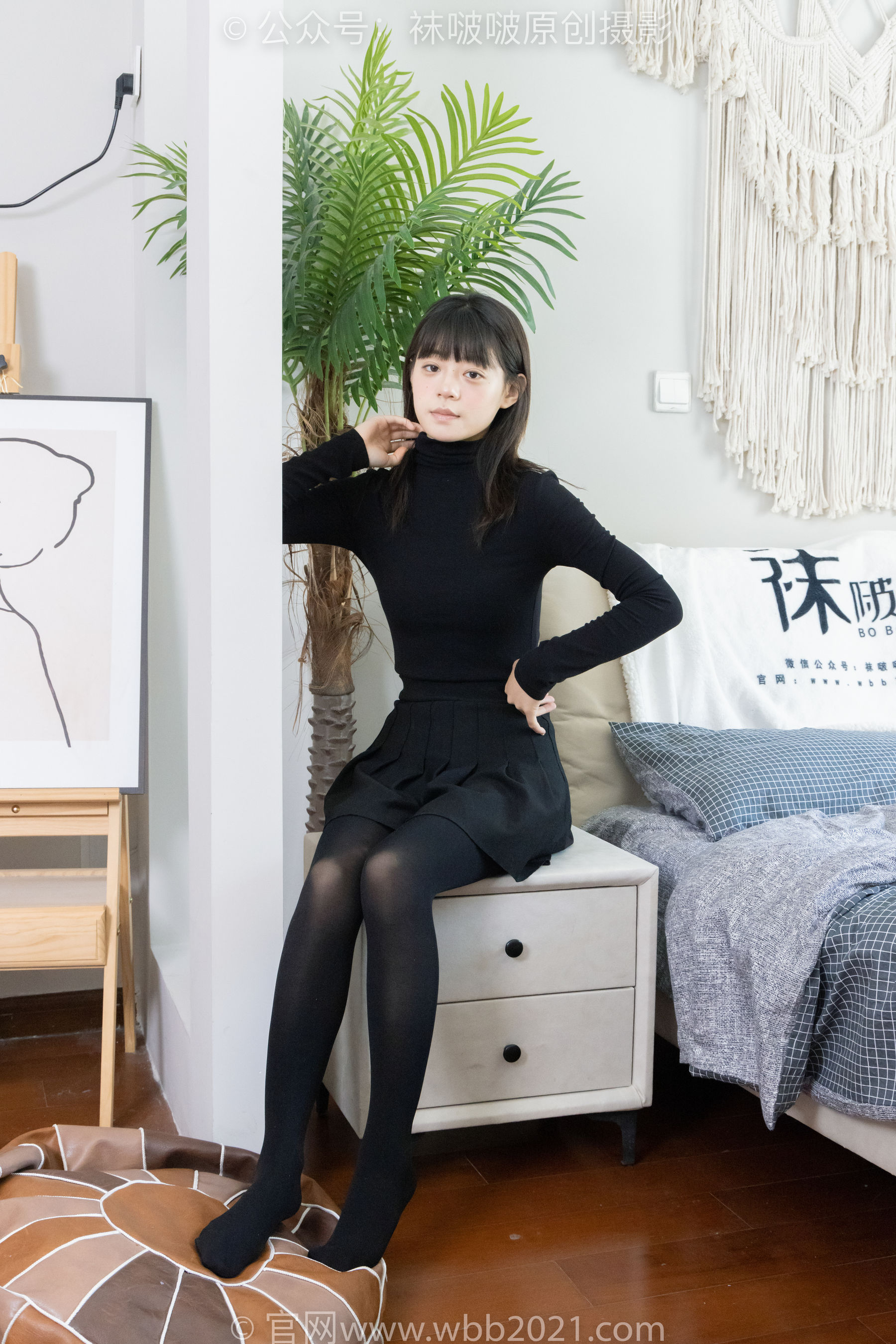 BoBoSocks袜啵啵 No.466 糯米 - 皮鞋、厚黑丝/(140P)